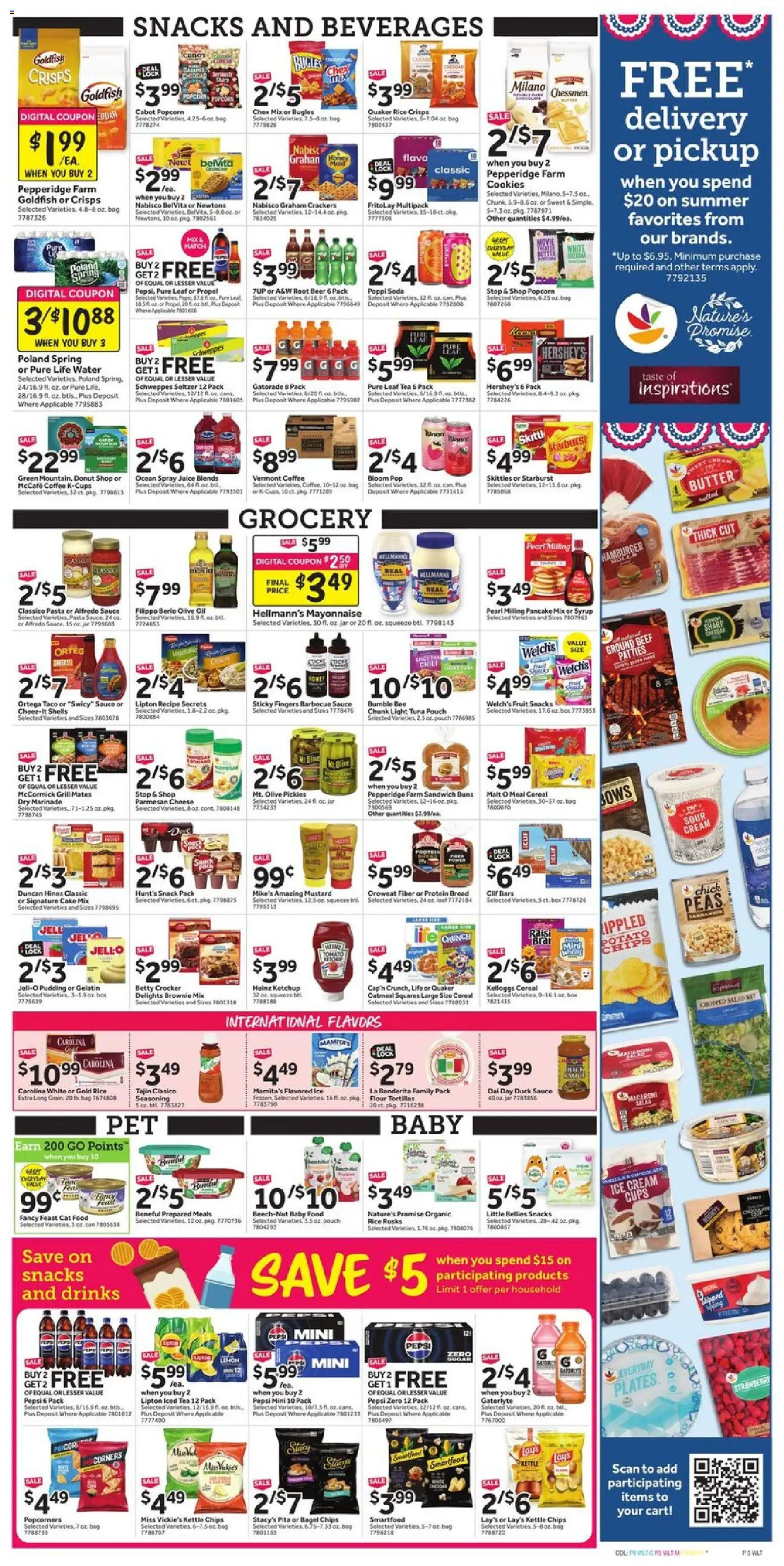 Stop & Shop Weekly Circular - CT - valid from 07/03/2026 | Page: 7 | Products: Cat Food, Beer, Pasta, Water