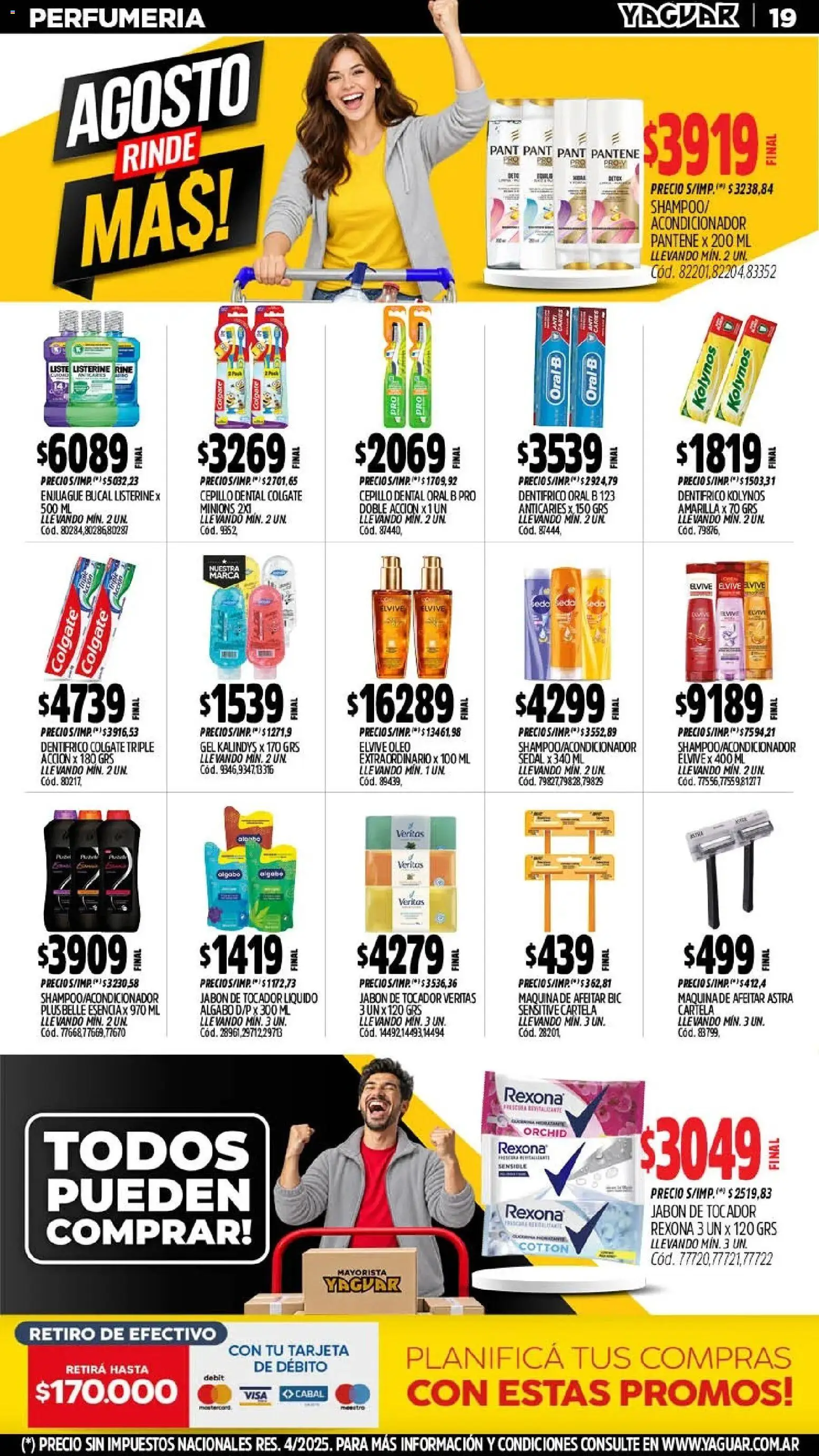 Yaguar - Oferta Semanal Santa Fé │ válido desde el 17/07/2026 | Página: 21 | Productos: Listerine, Acondicionador, Jabón, Enjuague bucal