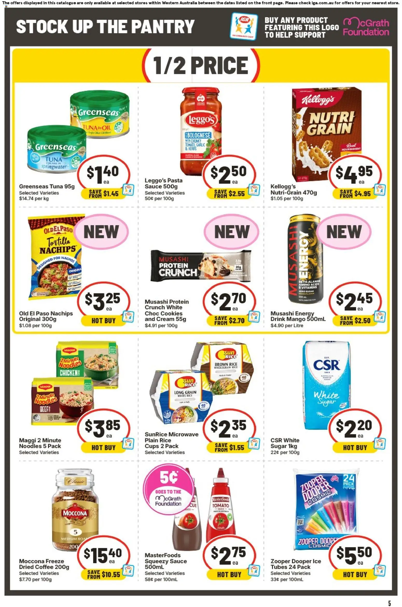 IGA catalogue - valid from 16/09/2026 | Page: 6 | Products: Coffee, Rice, Pasta, Tomato