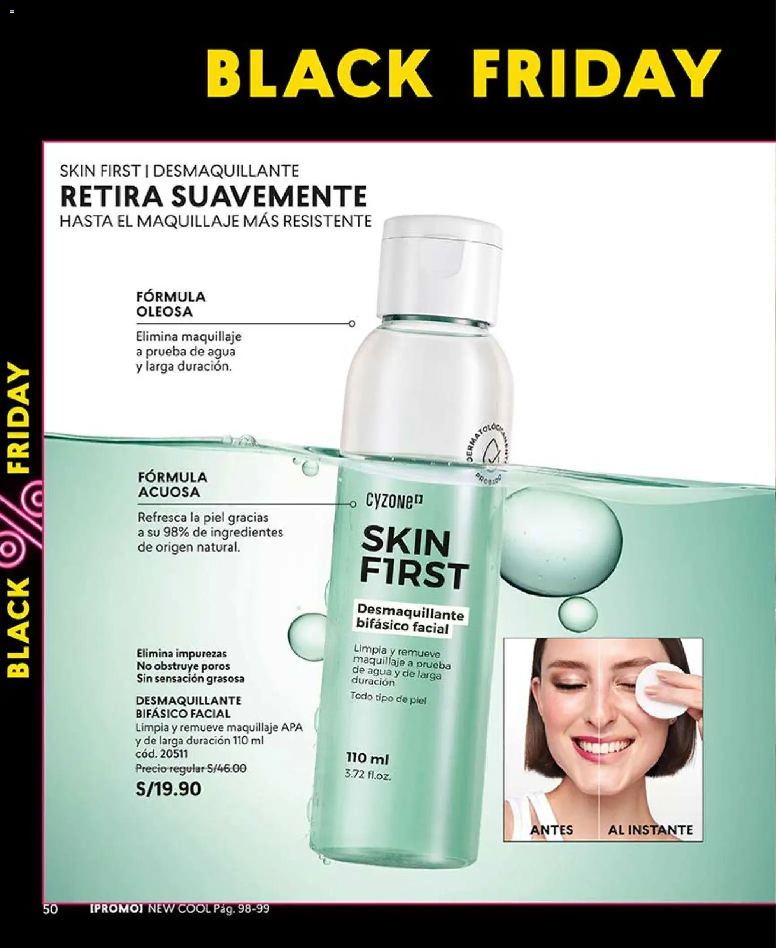 Catálogo CyZone válido desde 03/10/2026 | Página: 52 | Productos: Ingredientes, Agua, Maquillaje