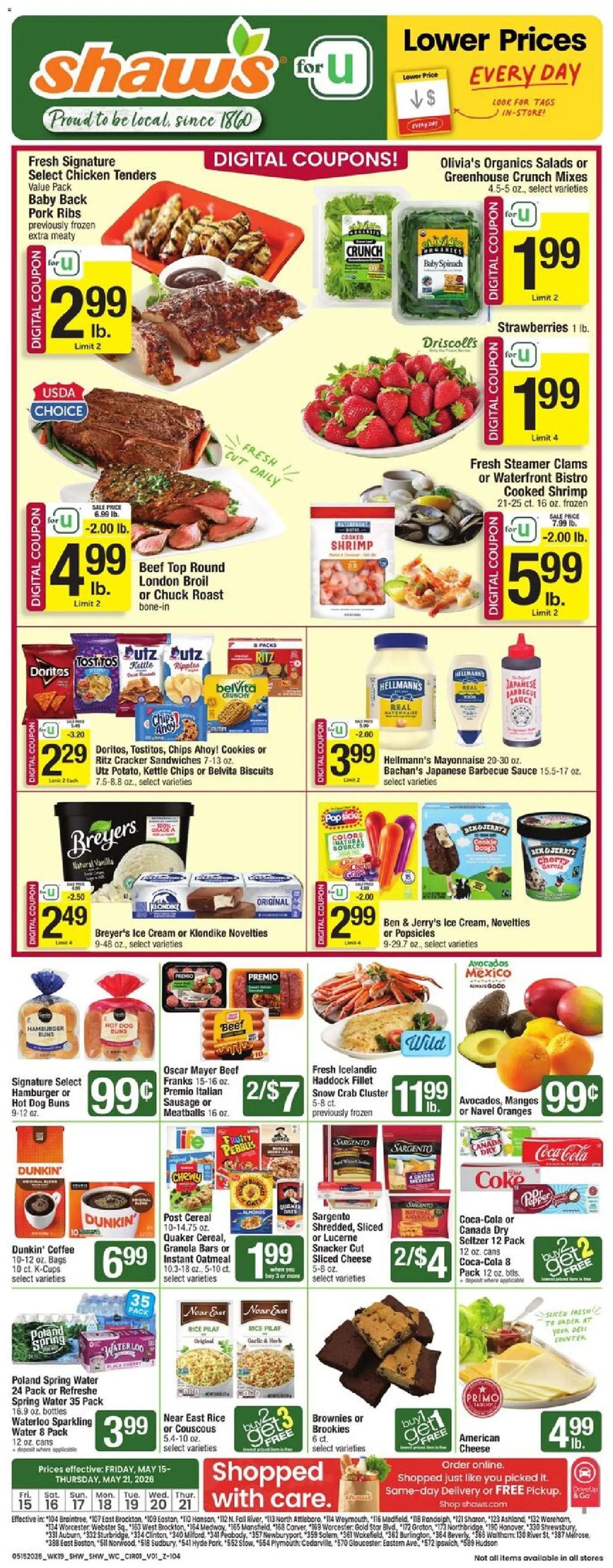 Shaw's Weekly Ad - valid from 15.05.2026 | Page: 1