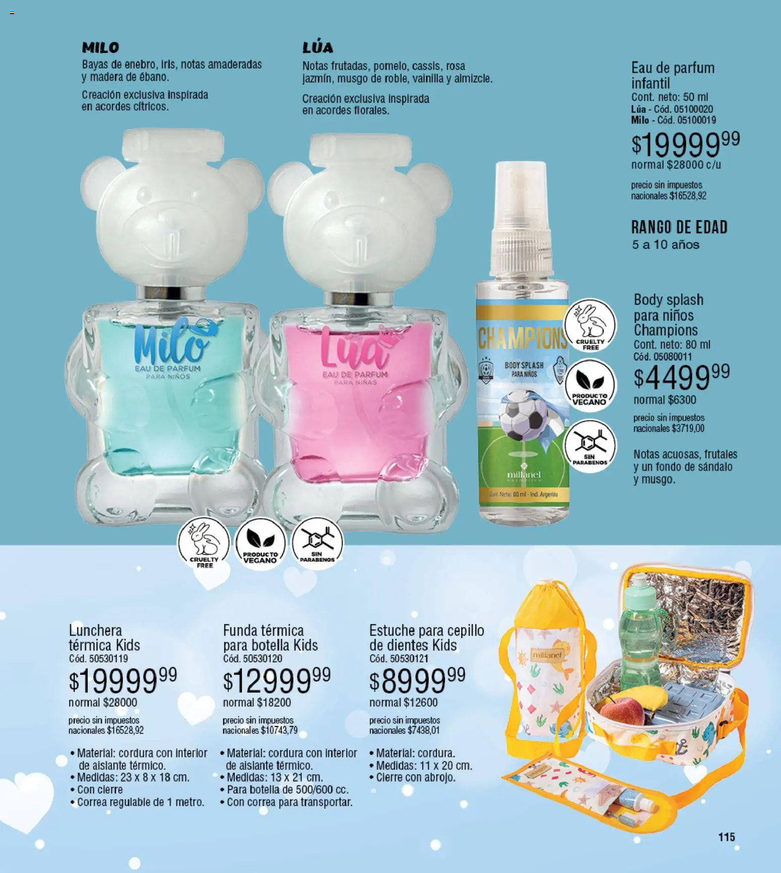 Millanel - Catálogo │ válido desde el 30/03/2026 | Página: 115 | Productos: Botella, Cepillo, Térmica, Estuche