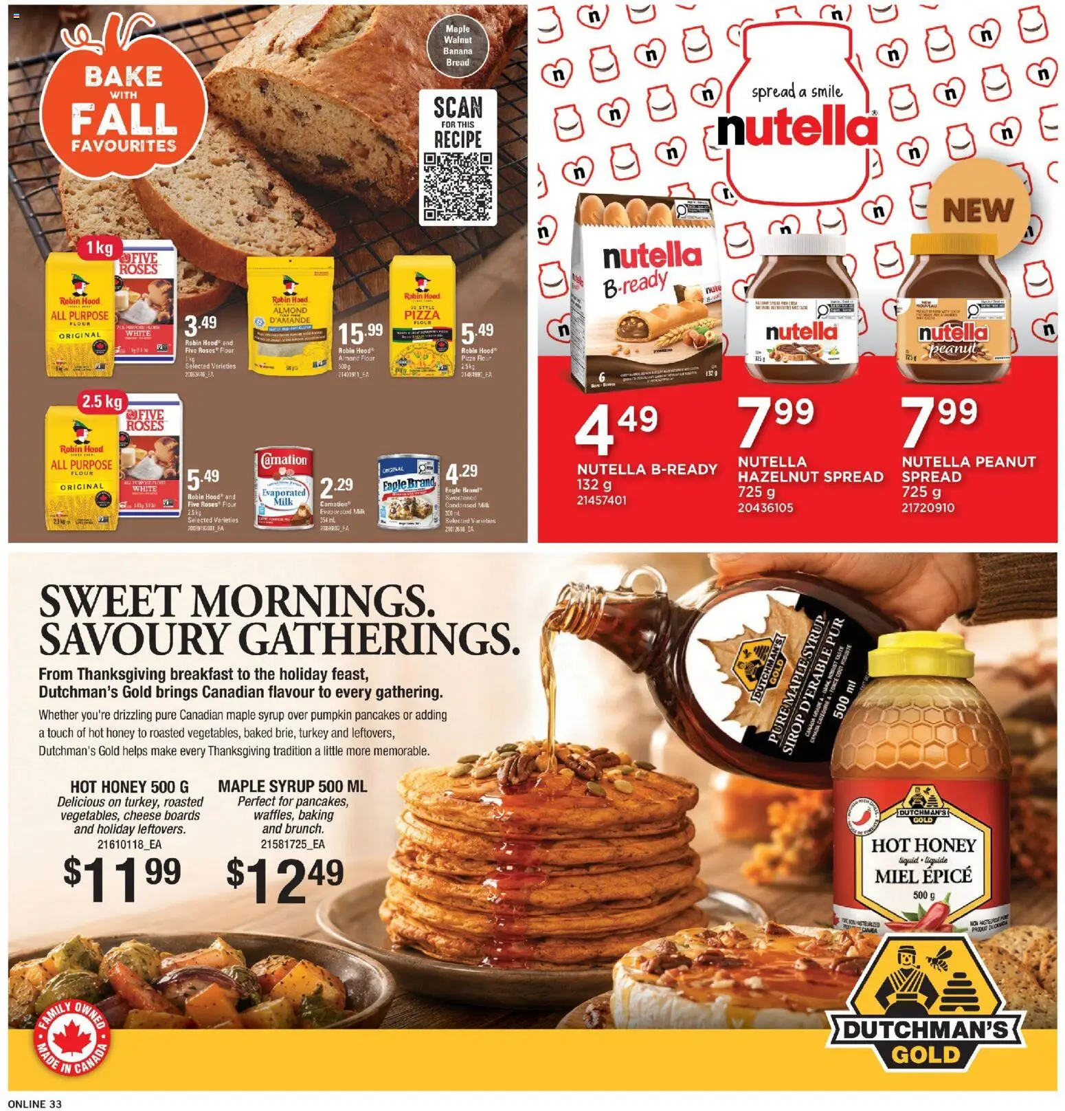 Fortinos flyer valid from Oct 1, 2026 | Page: 32 | Products: Flour, Almond flour, Peanuts, Milk