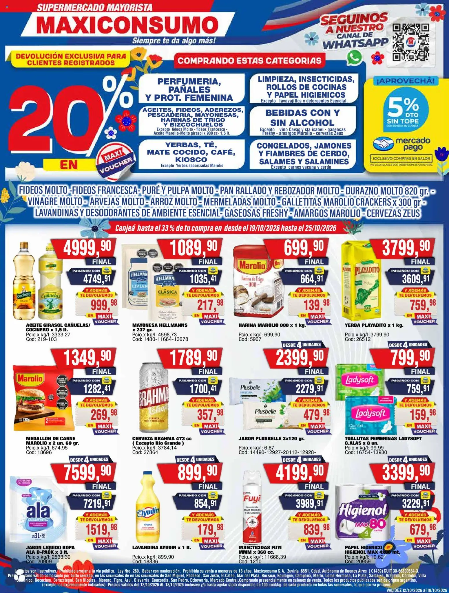 Maxiconsumo Ofertas │ válido desde el 12/10/2026 | Página: 1