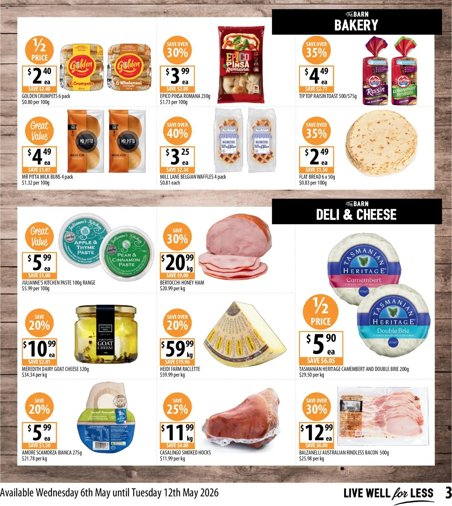 Supabarn catalogue - valid from 06.05.2026 | Page: 3 | Products: Bread, Ham, Honey, Sugar