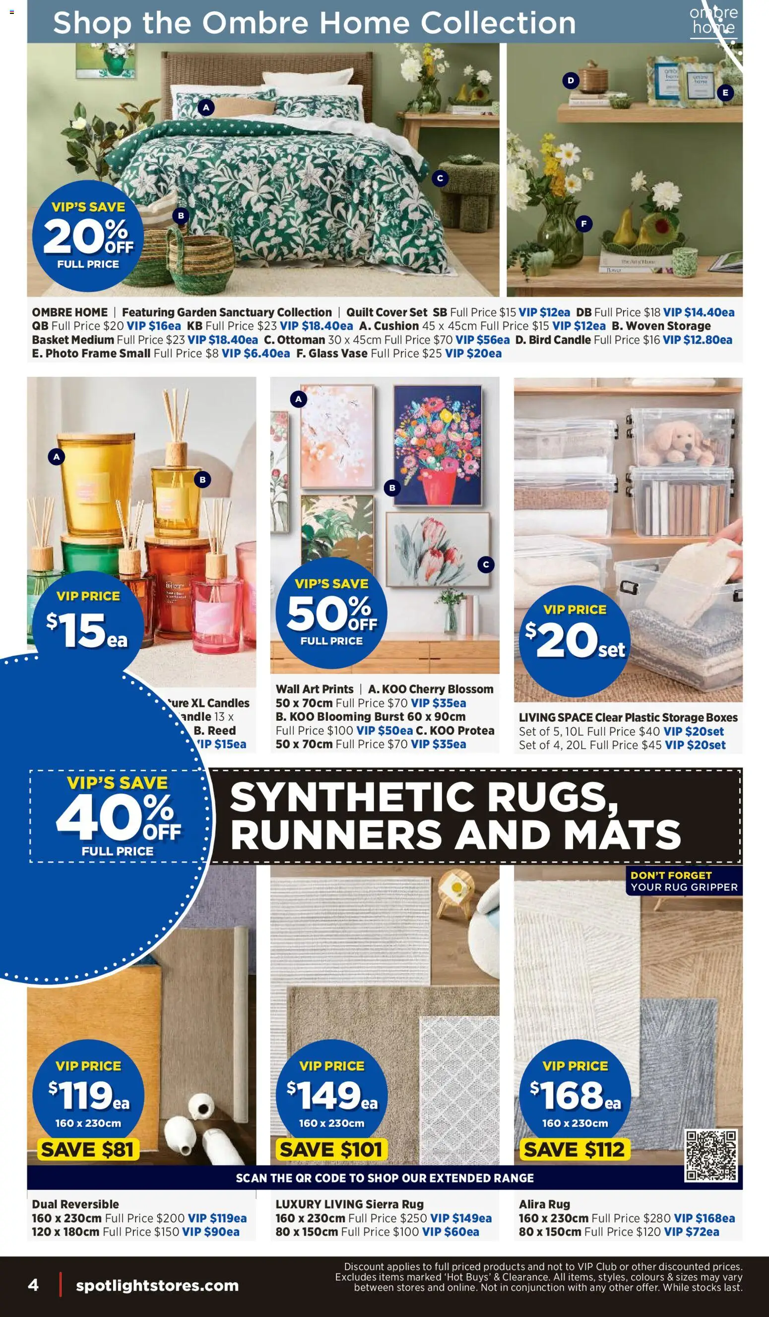 Spotlight catalogue - valid from 16/09/2026 | Page: 4 | Products: Rug, Cushion, Vase, Candles