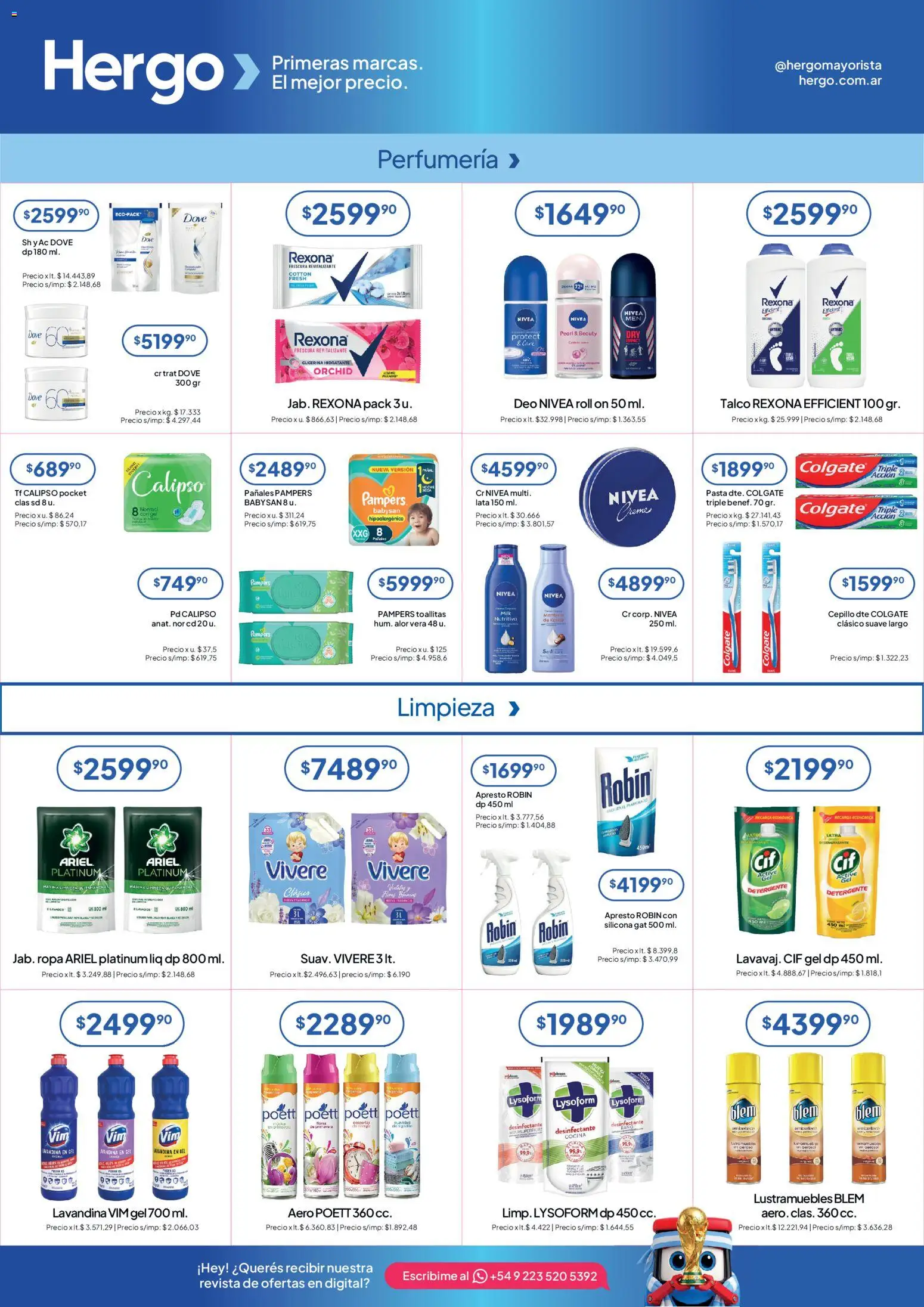 Hergo catálogo │ válido desde el 17.06.2026 | Página: 5 | Productos: Desinfectante, Cepillo, Ropa, Pañales