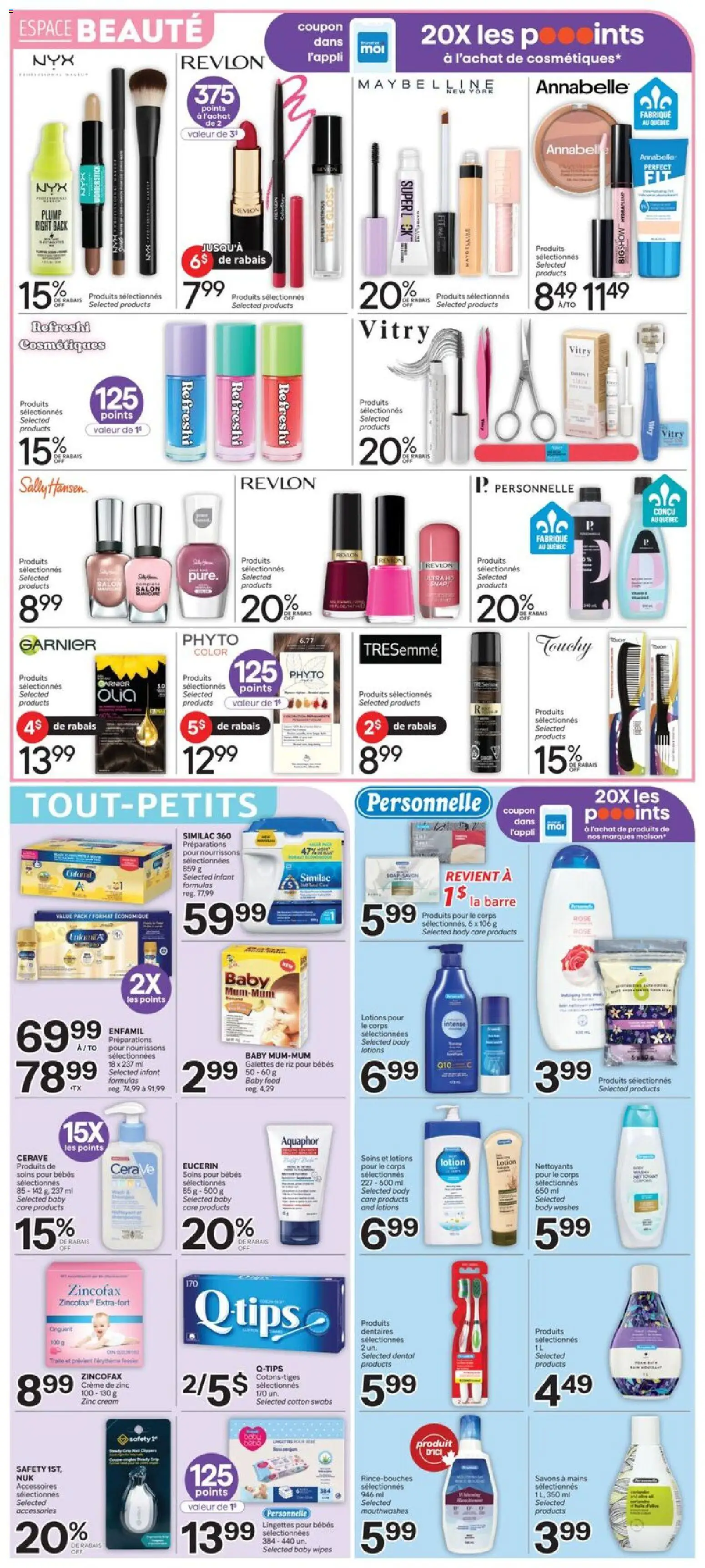 Brunet flyer valid from Aug 27, 2026 | Page: 6 | Products: Cream, Cotton swabs, Food