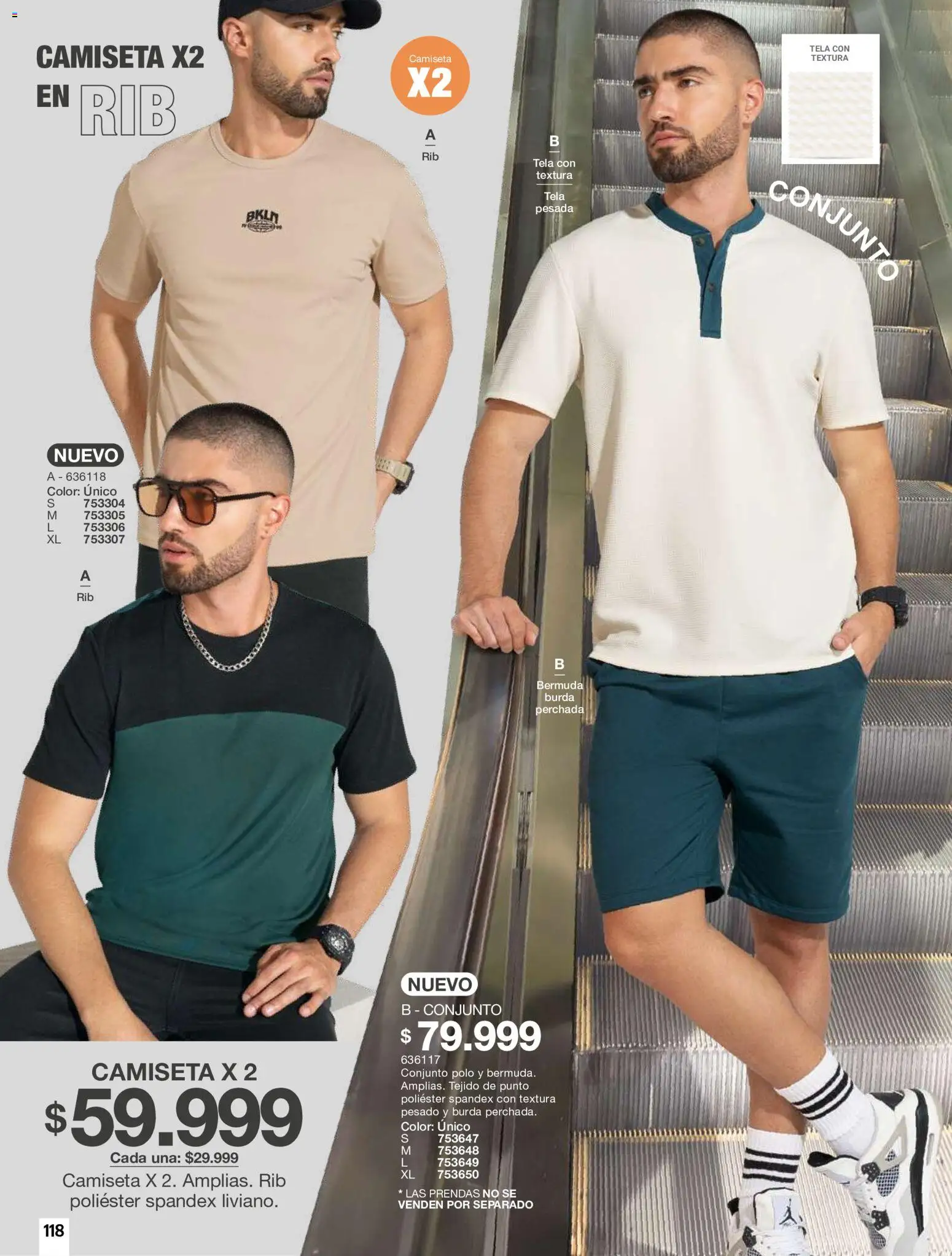 Carmel revista - valida desde el 01/10/2026 | Página: 118 | Productos: Bermuda, Camiseta, Conjunto