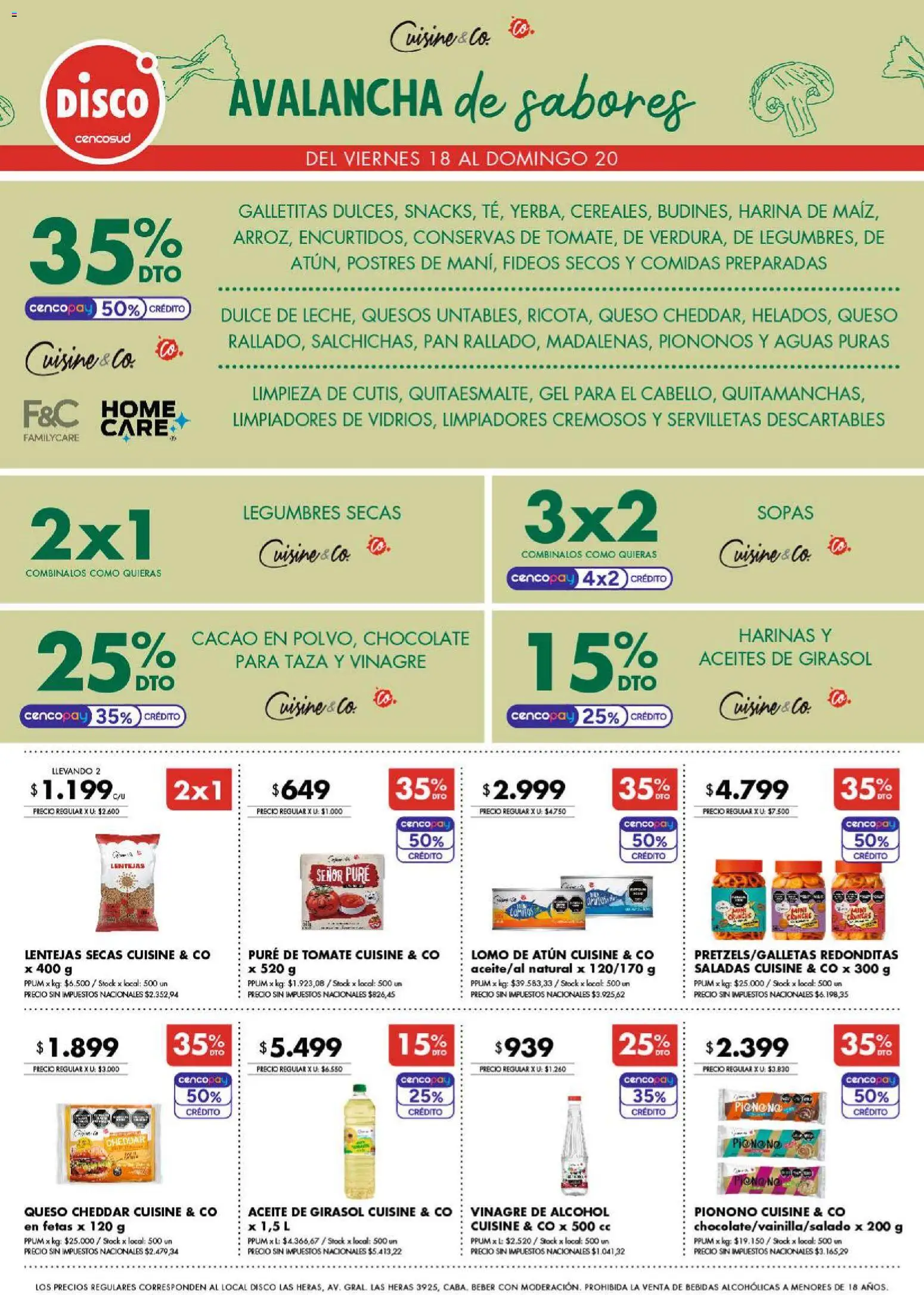 Disco - Ofertas | Bs. As. y Santa Fé │ válido desde el 17/09/2026 | Página: 7 | Productos: Lomo, Legumbres, Queso Cheddar, Lentejas
