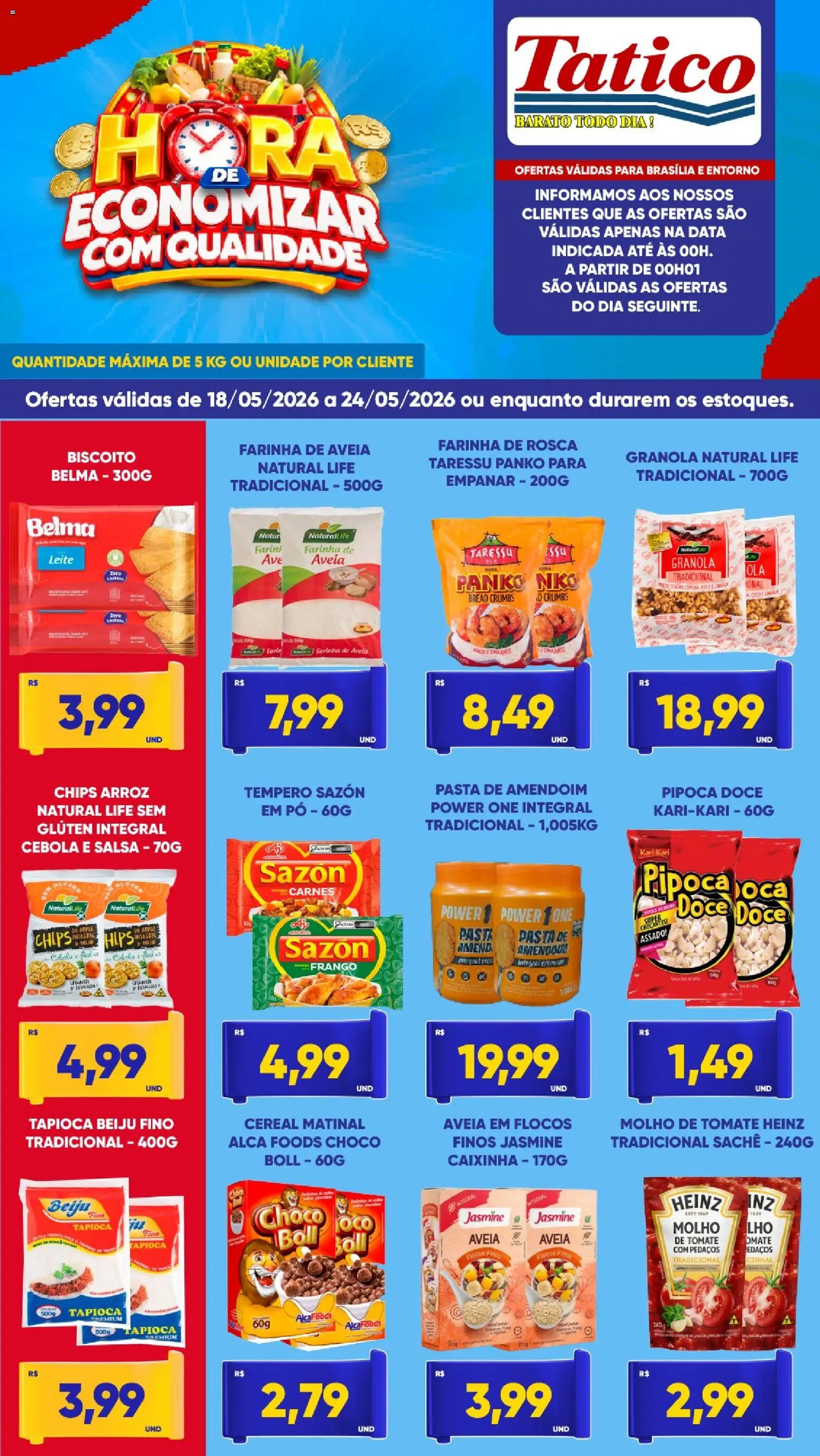 Tatico Folheto - válido de 18.05.2026 | Página: 3 | Produtos: Amendoim, Pó, Pasta de amendoim, Pipoca