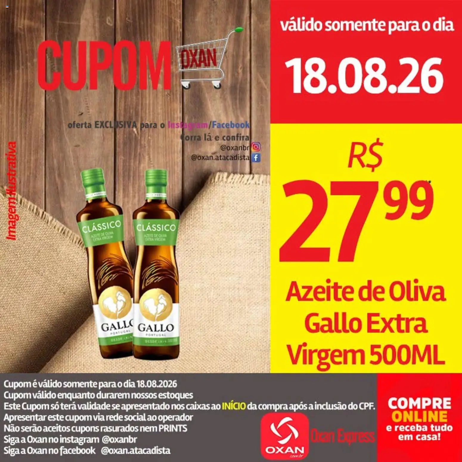 Oxan Atacadista Folheto - válido de 18/08/2026 | Página: 23 | Produtos: Azeite de oliva, Azeite