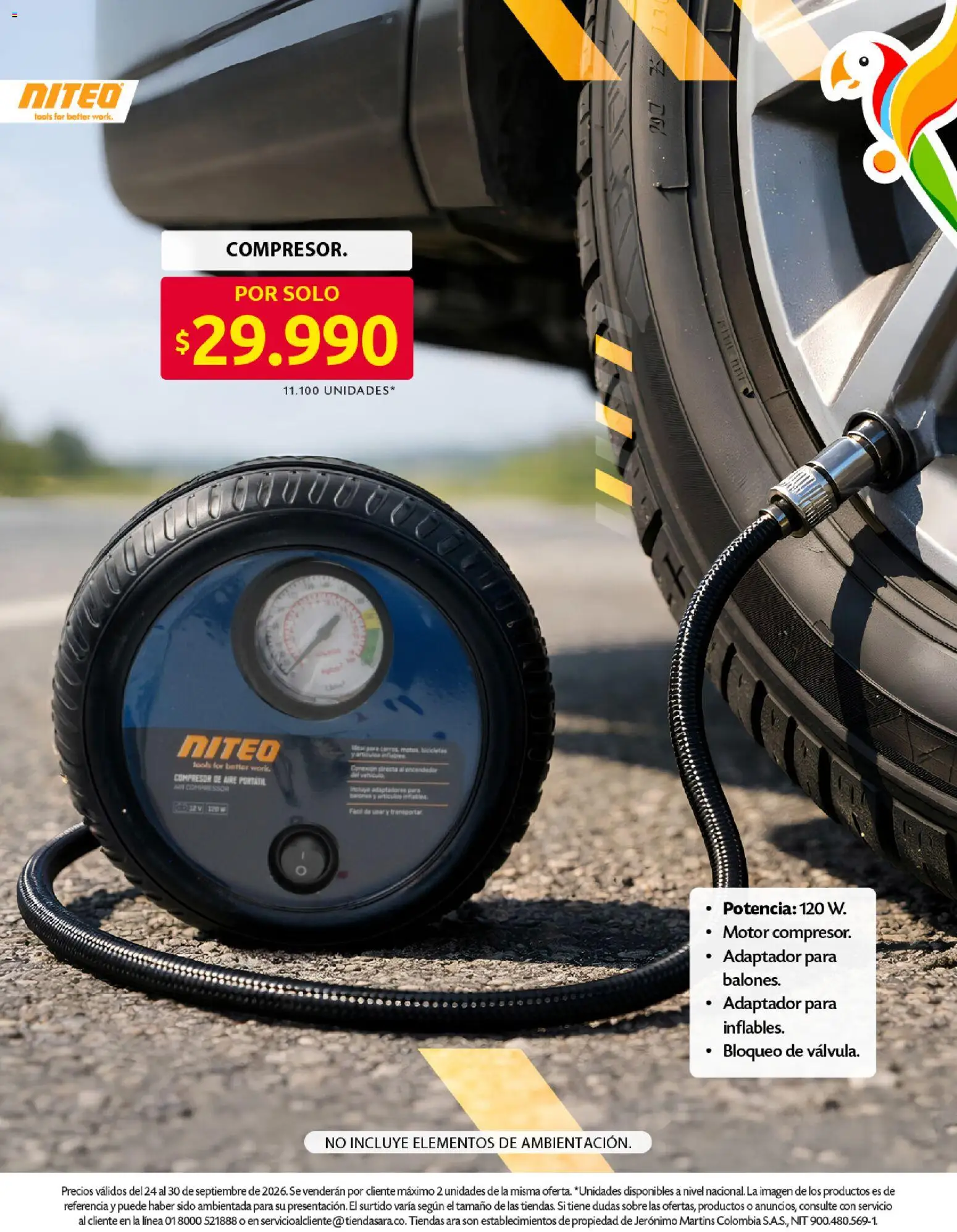 Ara revista - valida desde el 24/09/2026 | Página: 18 | Productos: Compresor, Adaptador, Sobre, Compresor de aire