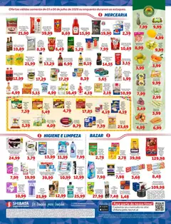 Shibata ofertas Cruzeiro, Itaqua, Mogi César e Poá - Pré-Visualização do folheto da loja Shibata, válido de 03/07/2026 | Página: 2 | Produtos: Melão, Mandioca, Lenço, Bandeja
