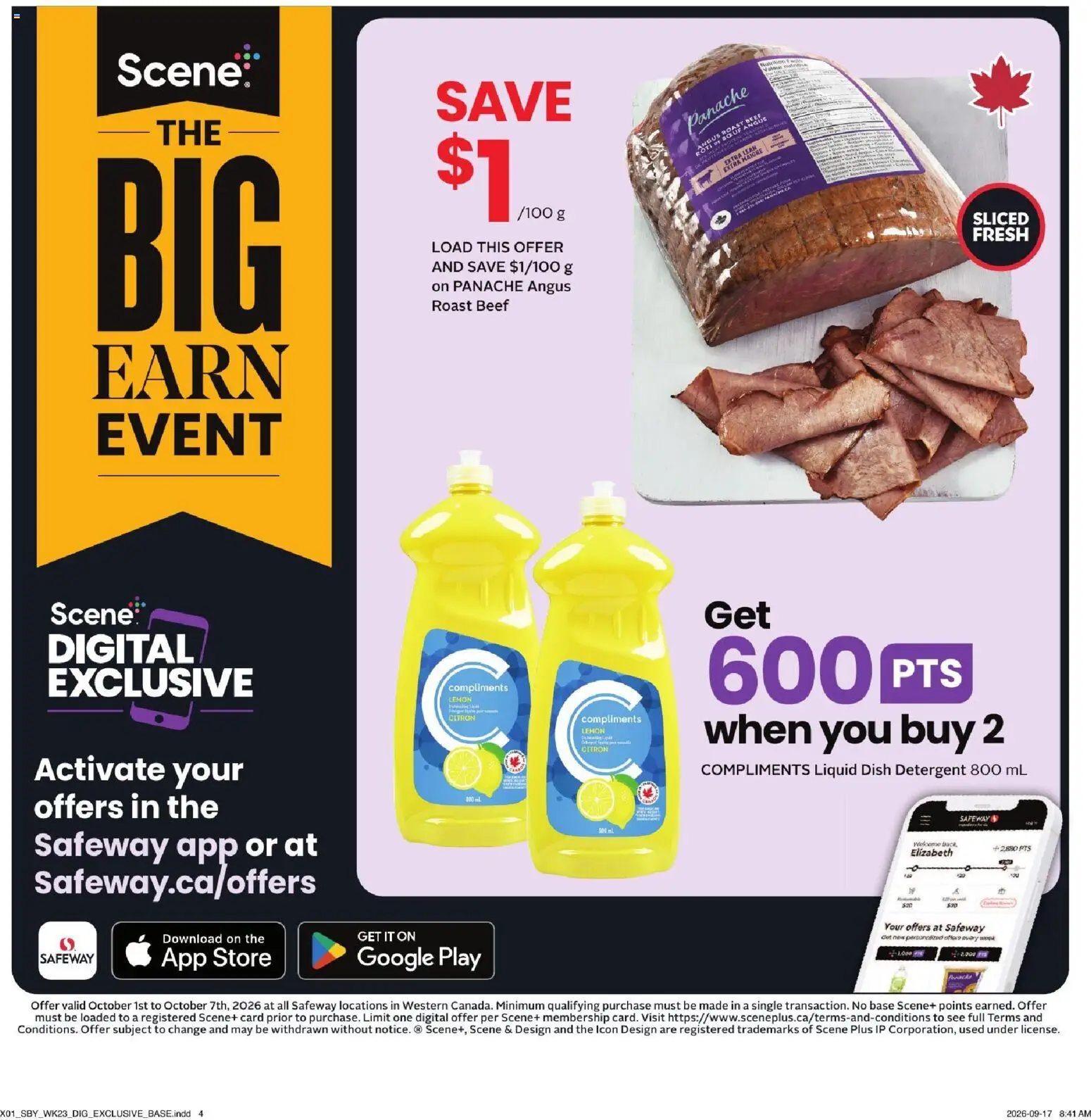 Safeway flyer valid from Oct 1, 2026 | Page: 13