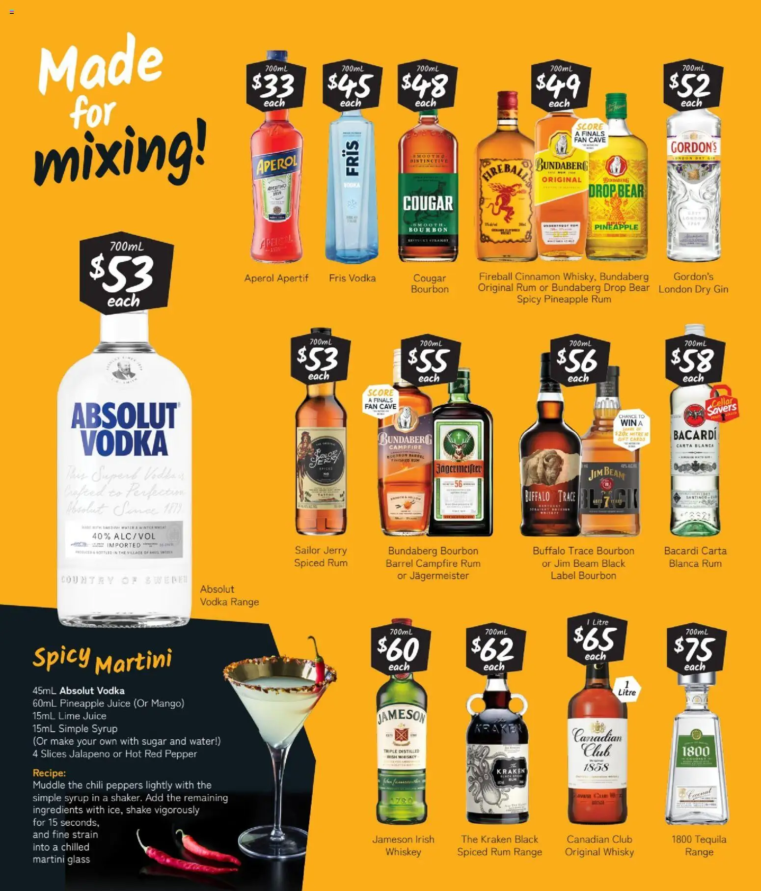Cellarbrations catalogue - valid from 21/09/2026 | Page: 5 | Products: Juice, Pineapple juice, Vodka, Wheat