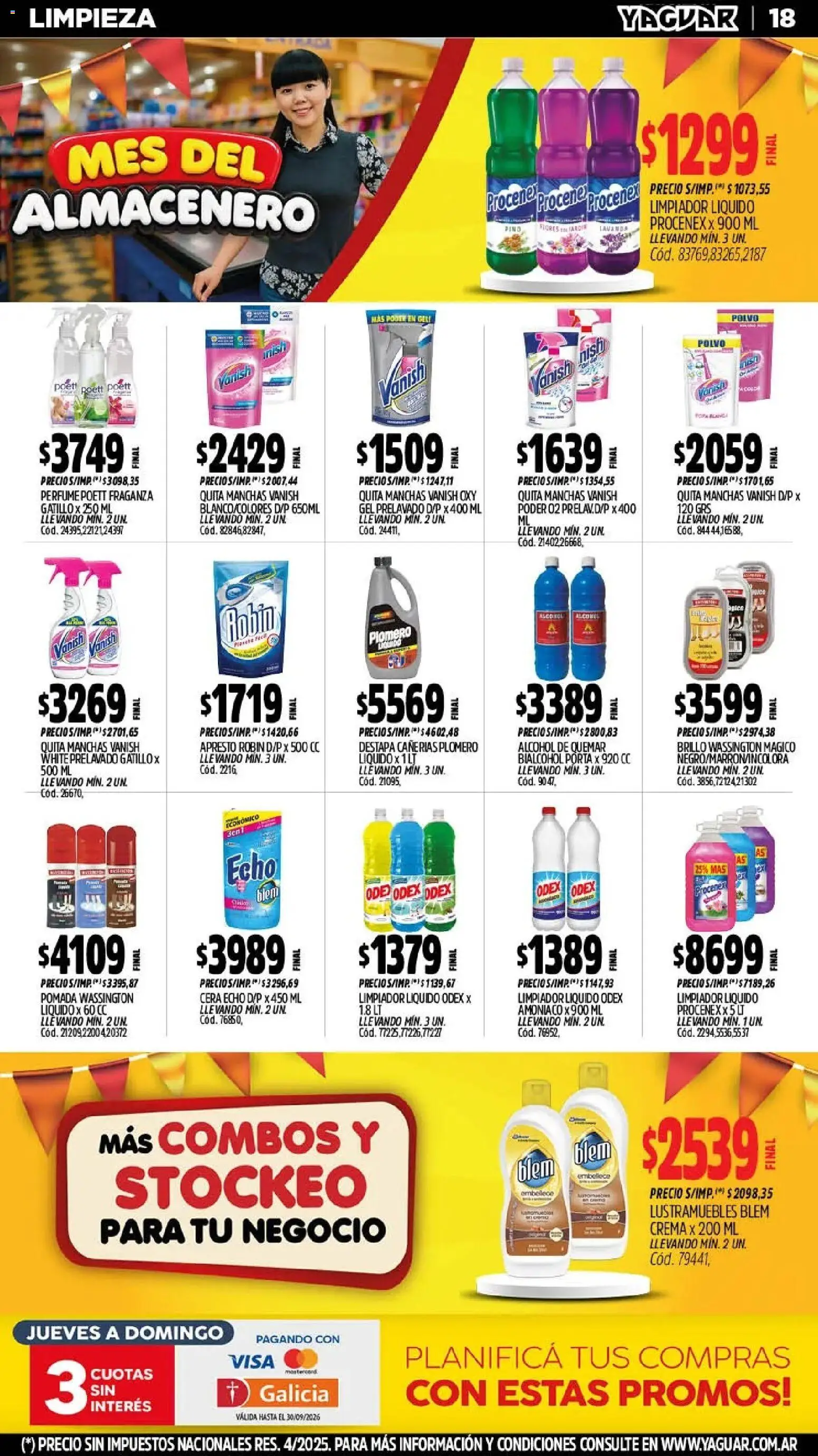 Yaguar - Oferta Semanal Neuquen │ válido desde el 21/09/2026 | Página: 18 | Productos: Flores, Brillo, Cera, Crema