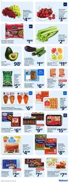 Preview of Maple Leaf barbecue or souvlaki chicken skewers, 4-pack. from shop Walmart valid from Jun 25, 2026 | Page: 5