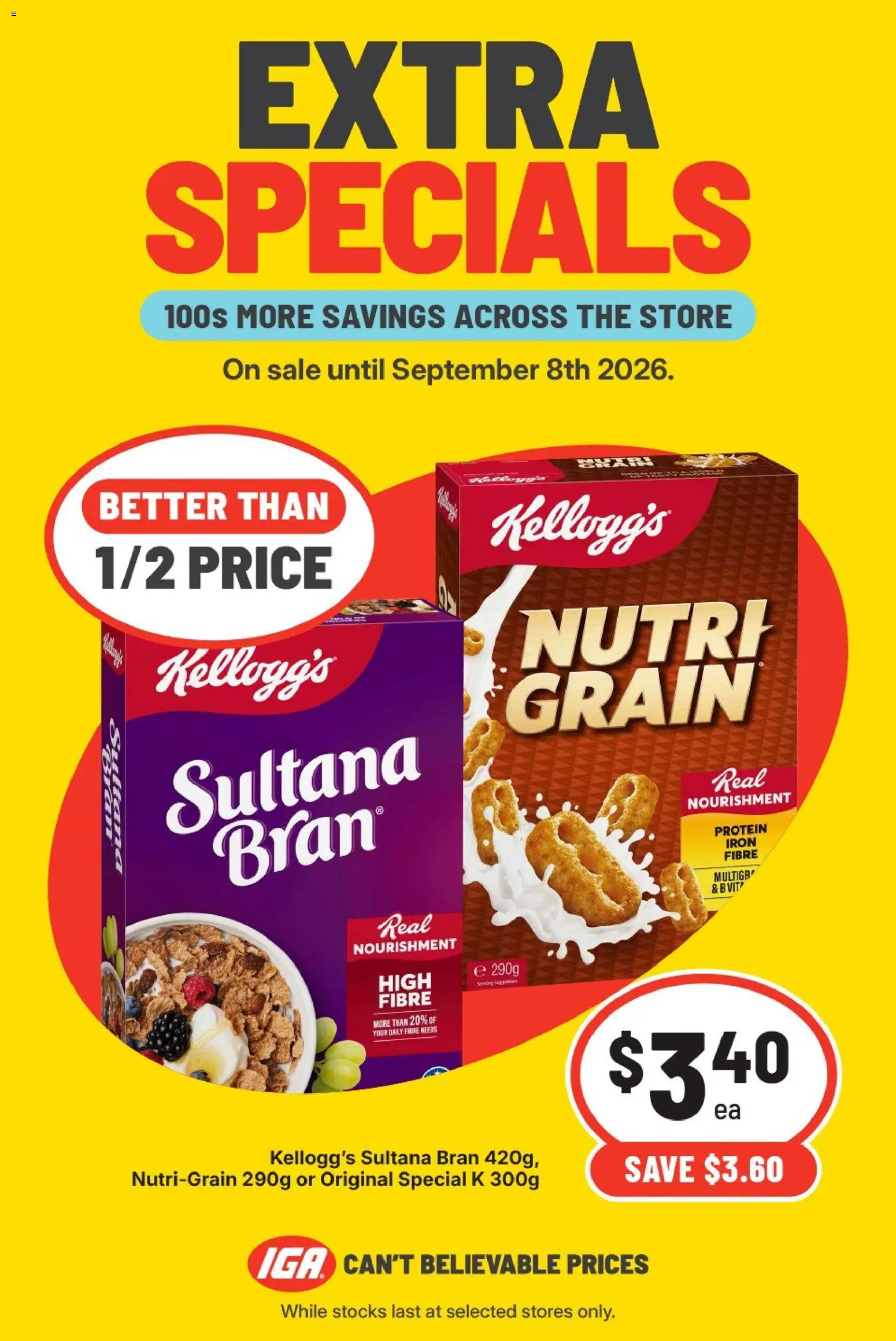 IGA catalogue - valid from 02/08/2026 | Page: 6 | Products: Protein, Iron