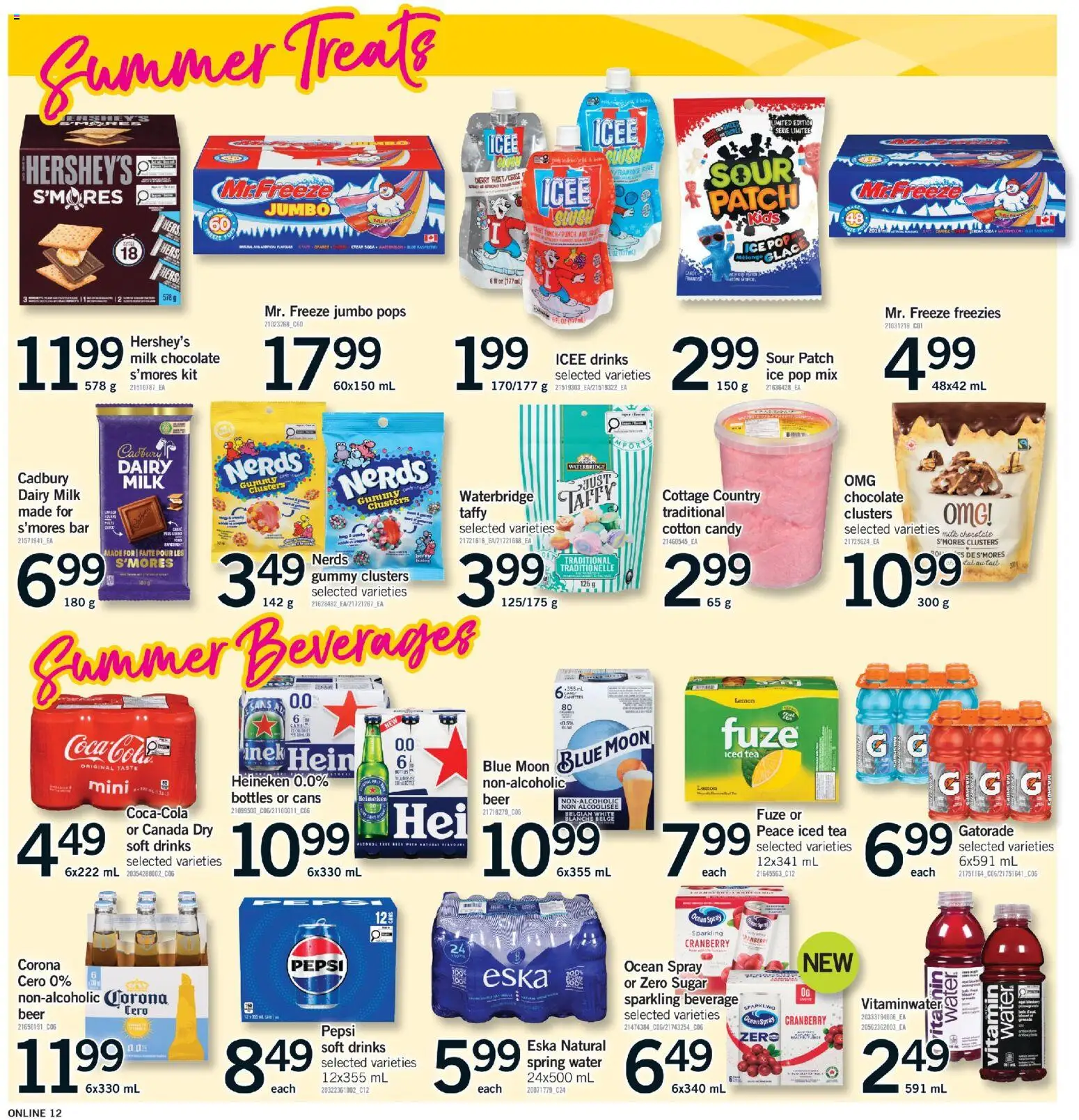 Fortinos flyer valid from Jul 2, 2026 | Page: 12 | Products: Tea, Milk, Chocolate, Beer