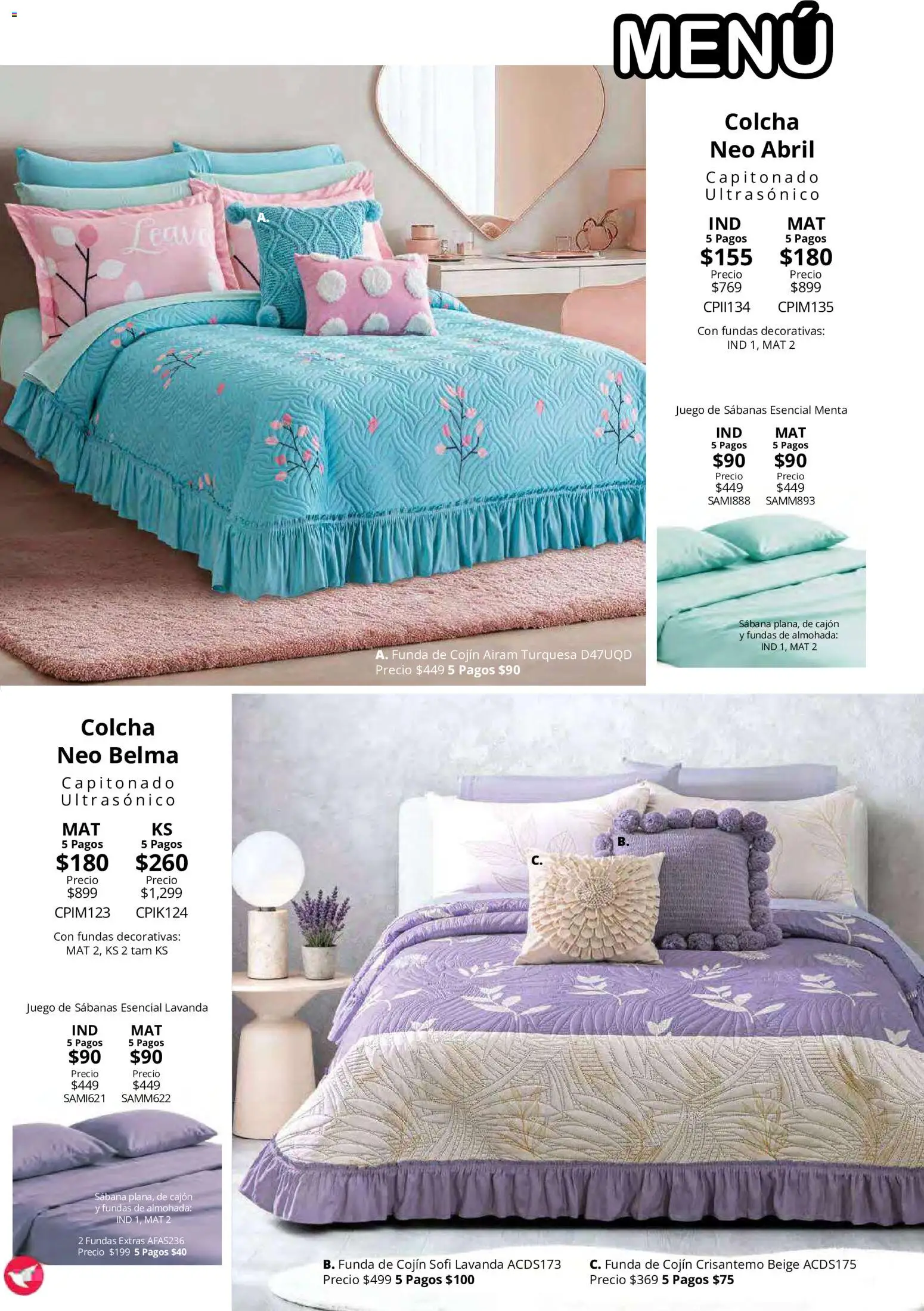 Nuevas ofertas de Colchas Concord válidas en toda la República Mexicana desde el 15/10/2026. ¡Encuentra las mejores ofertas en Colchas Concord catálogo! | Página: 104