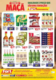 Fort Atacadista ofertas Festival da Maçã - Pré-Visualização do folheto da loja Fort Atacadista, válido de 18.05.2026 | Página: 2 | Produtos: Vinagre, Chá, Granola, Bandeja