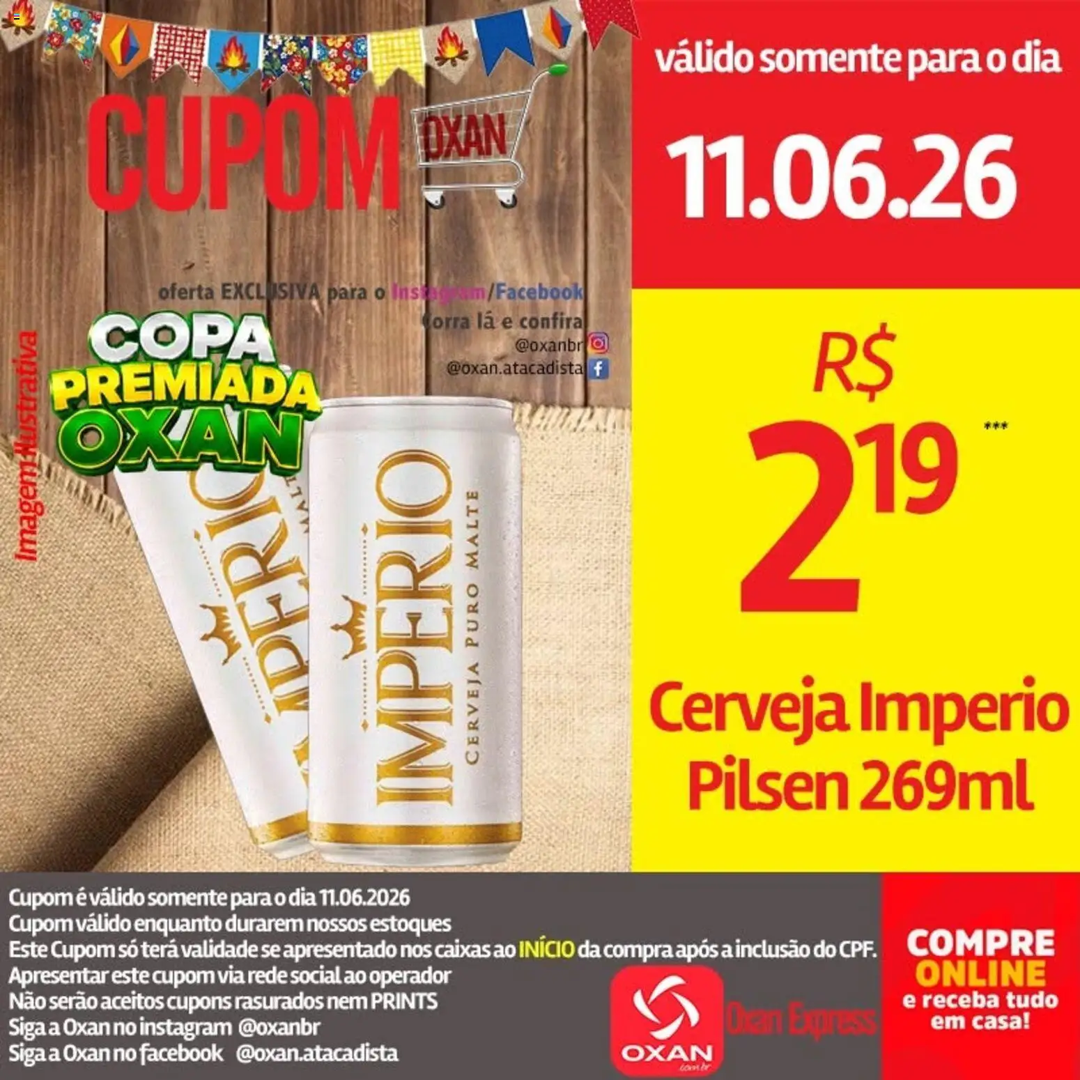 Oxan Atacadista Folheto - válido de 11.06.2026 | Página: 23 | Produtos: Cerveja, Copa