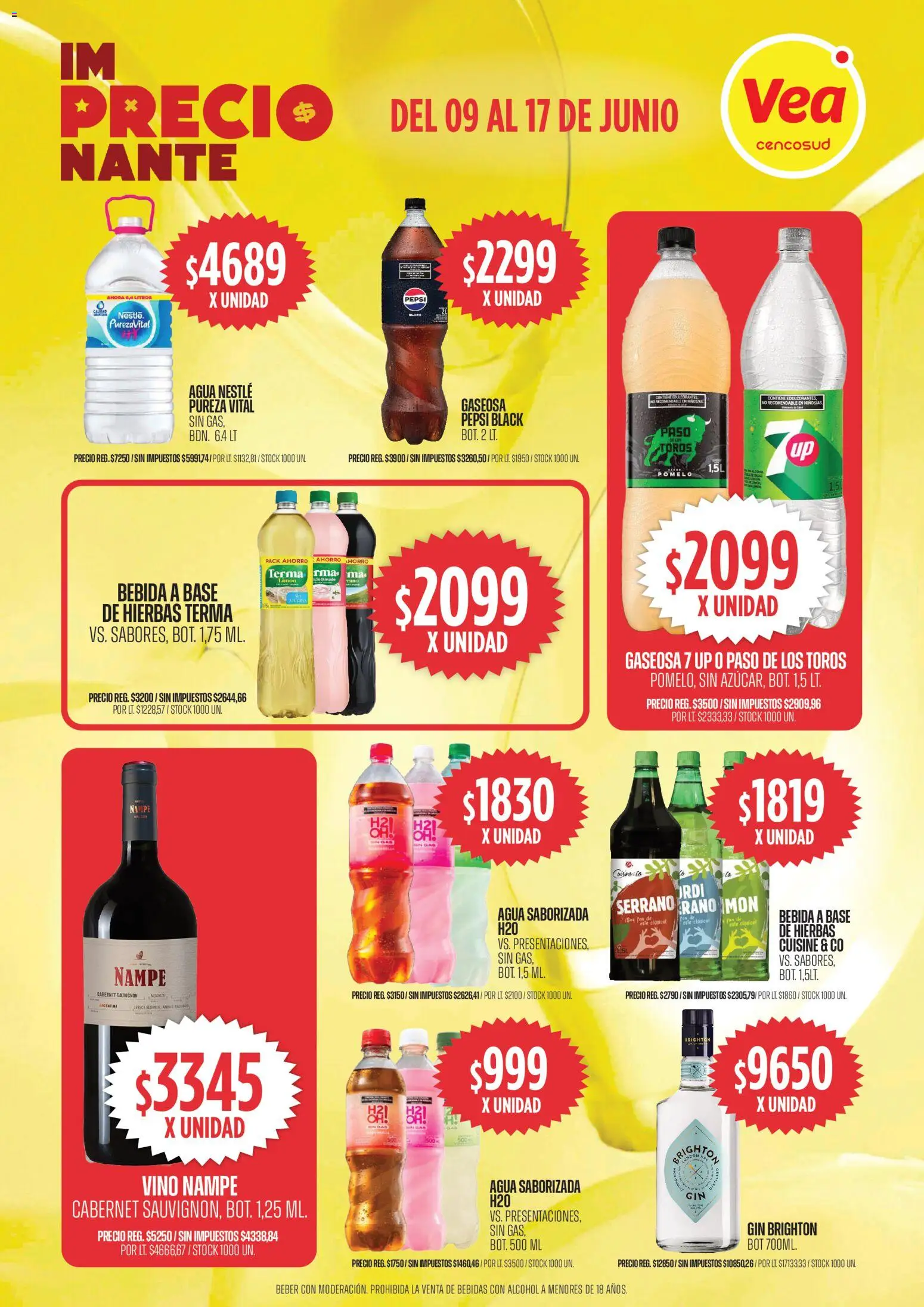Vea ofertas │ válido desde el 09.06.2026 | Página: 8 | Productos: Agua, Pomelo, Vino, Agua saborizada