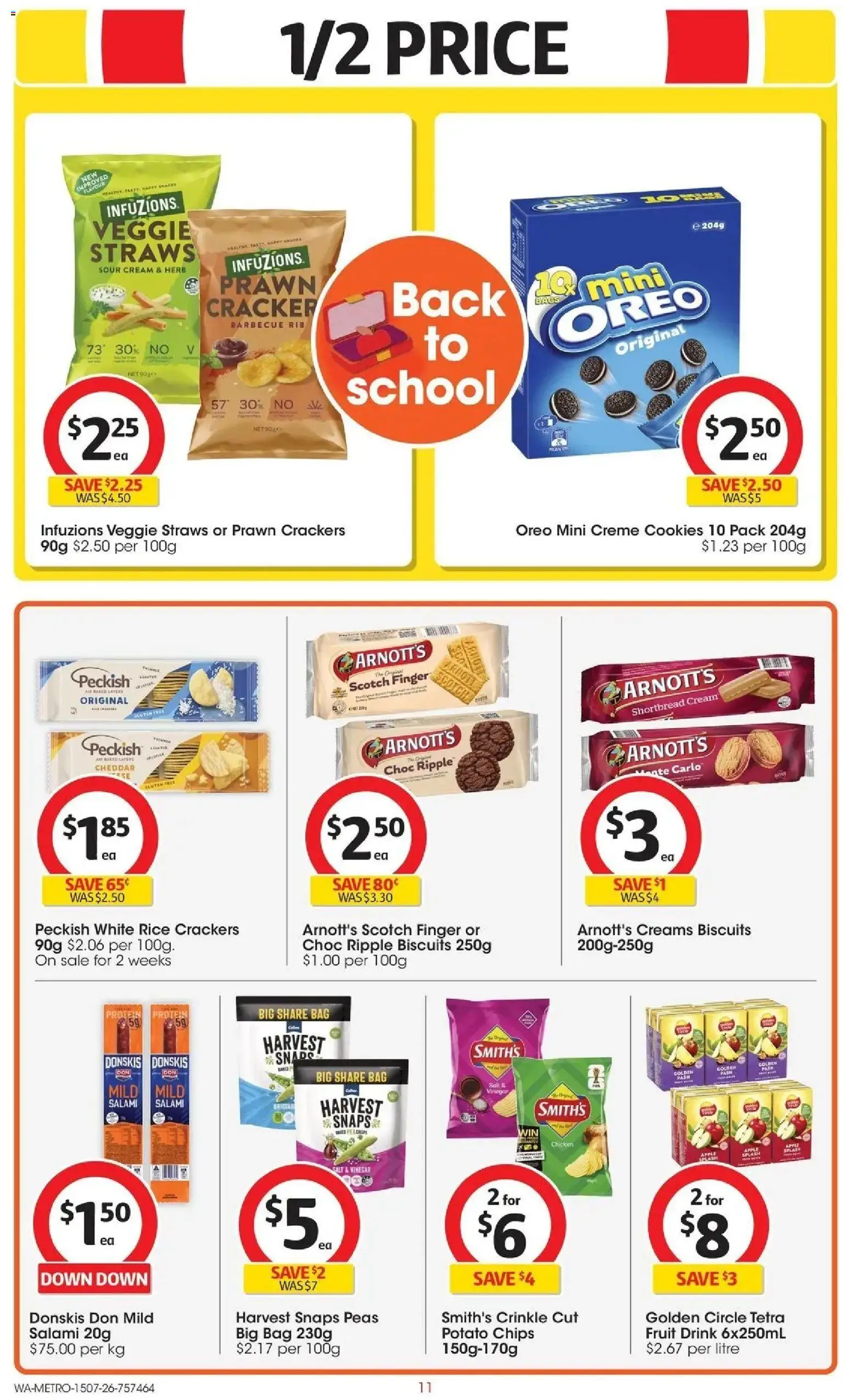 Coles catalogue - valid from 15/07/2026 | Page: 11 | Products: Sour cream, Cream, Pea, Cookies