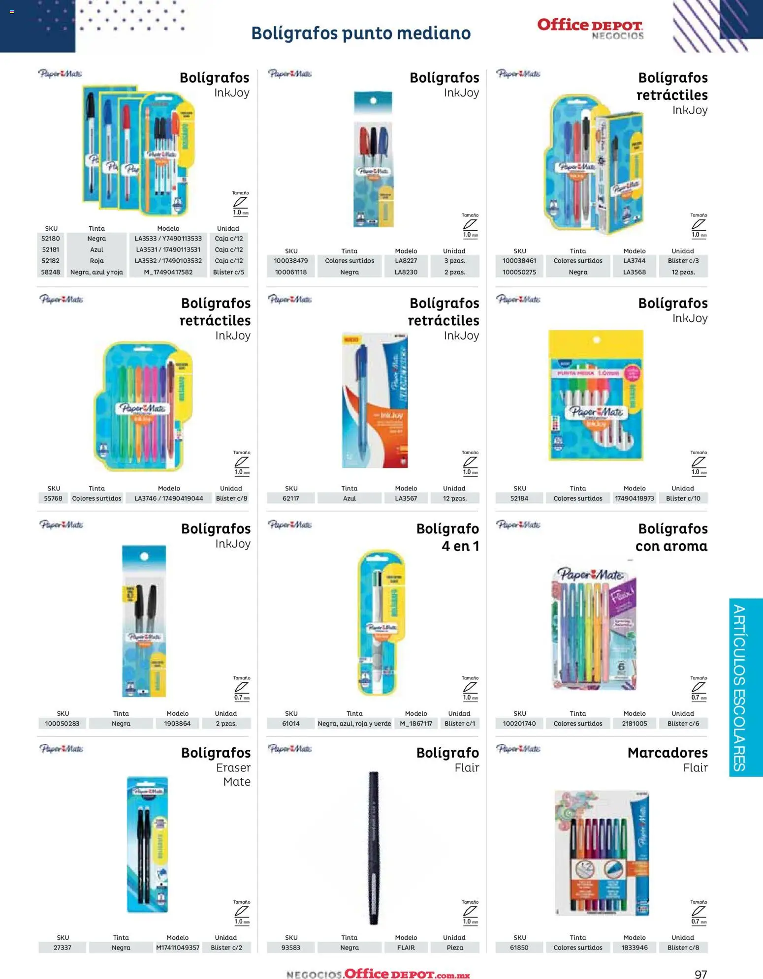 Nuevas ofertas de Office Depot válidas en toda la República Mexicana desde el 12/01/2026. ¡Encuentra las mejores ofertas en Office Depot catálogo 2026! | Página: 99 | Productos: Mate, Caja