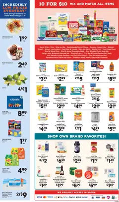 Preview of Price Rite weekly ads valid from 07/10/2026 | Page: 4 | Products: Milk, Oranges, Sugar, Peach