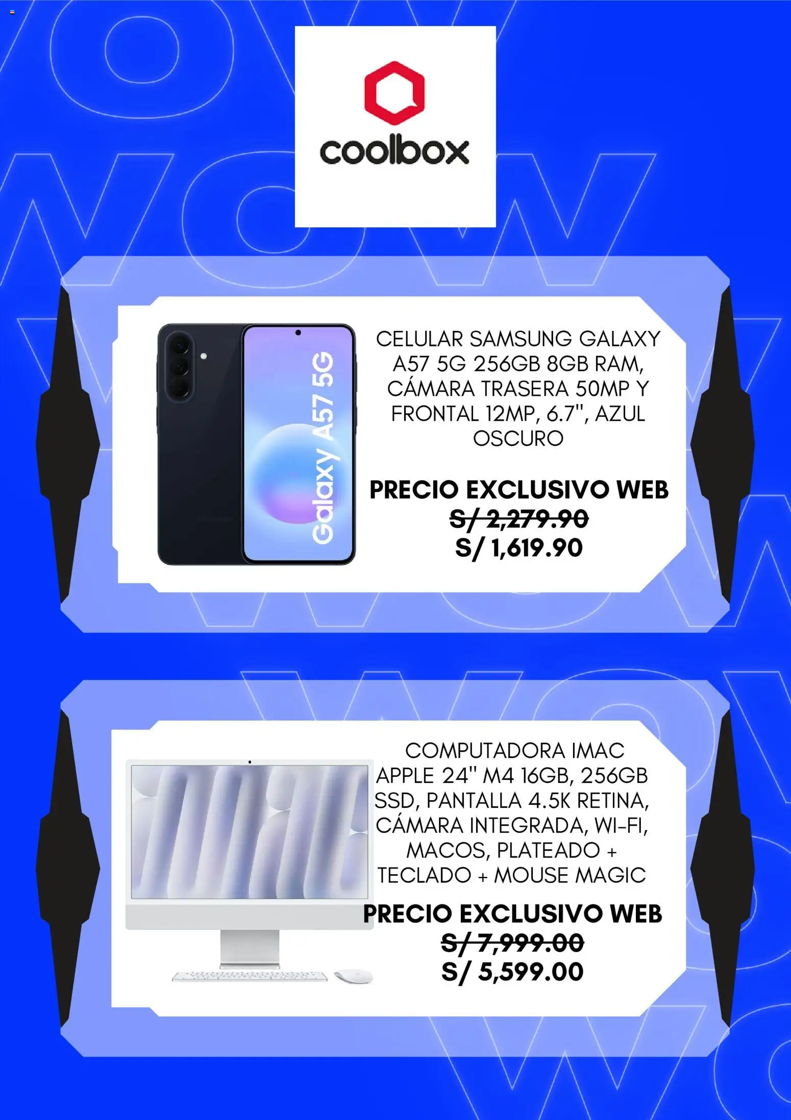 Catálogo Coolbox válido desde 13/07/2026 | Página: 3 | Productos: Computadora, Mouse, Teclado, Cámara