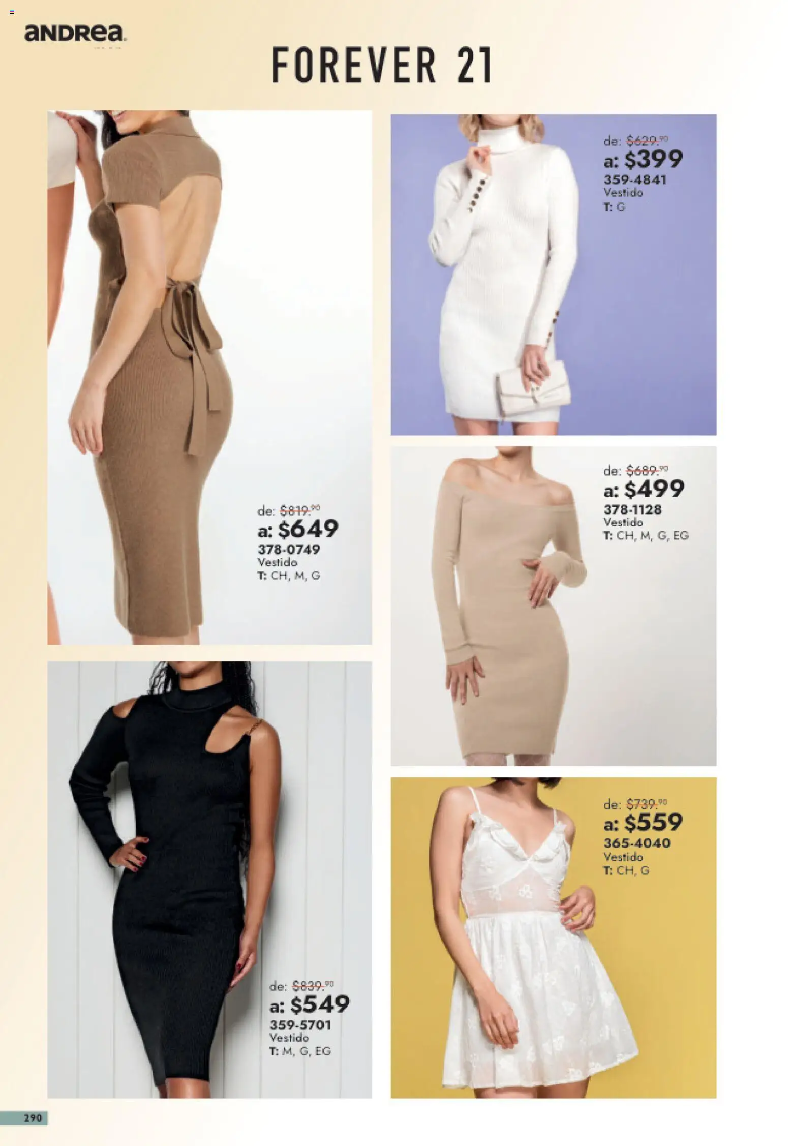 Nuevas ofertas de Andrea válidas en toda la República Mexicana desde el 26/07/2026. ¡Encuentra las mejores ofertas en Andrea catálogo Outlet! | Página: 290