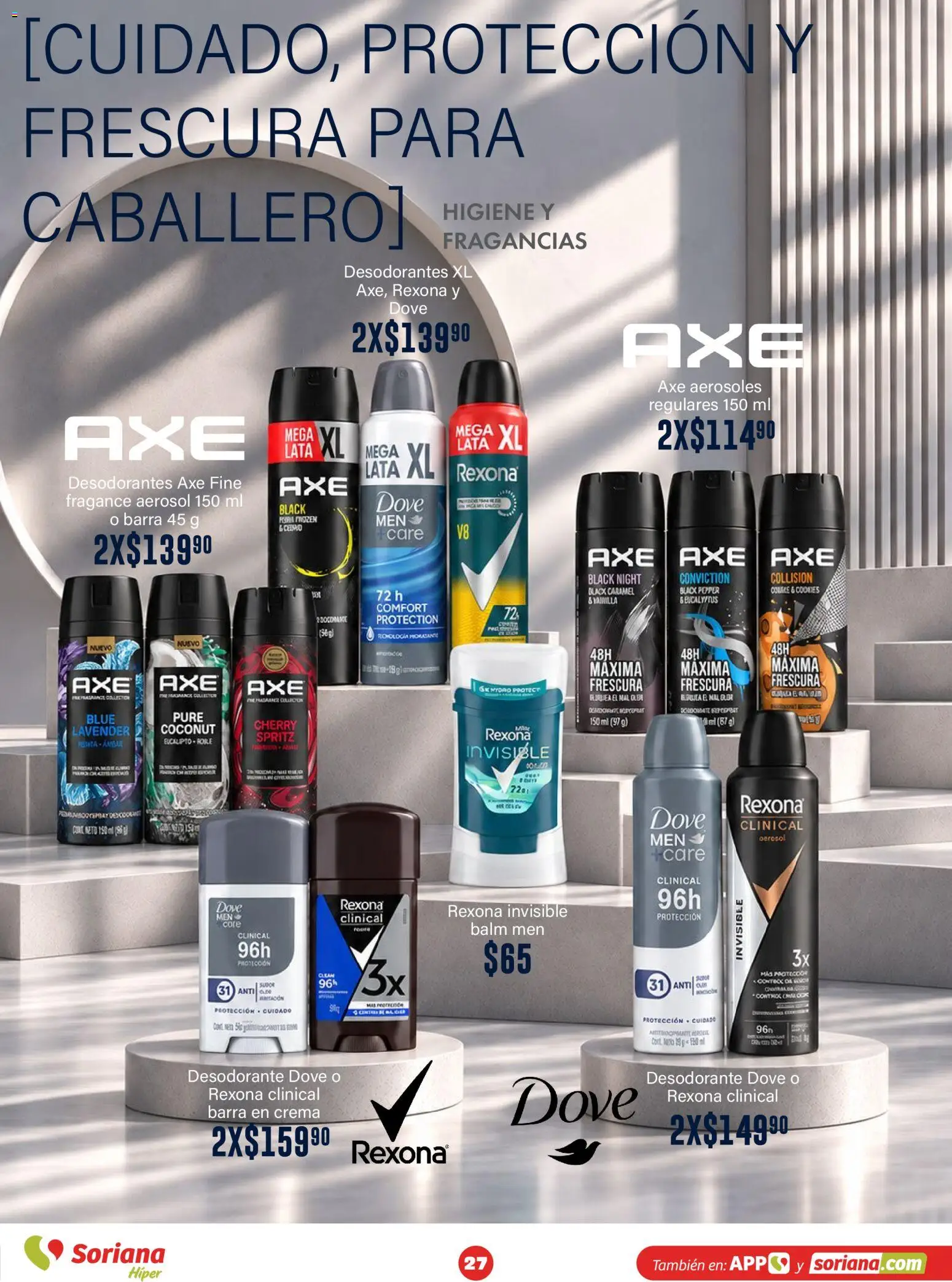 Nuevas ofertas de Soriana válidas en toda la República Mexicana desde el 30/09/2026. ¡Encuentra las mejores ofertas en Soriana Híper - Modo #Glowing! | Página: 27 | Productos: Crema, Ropa, Barra, Puré