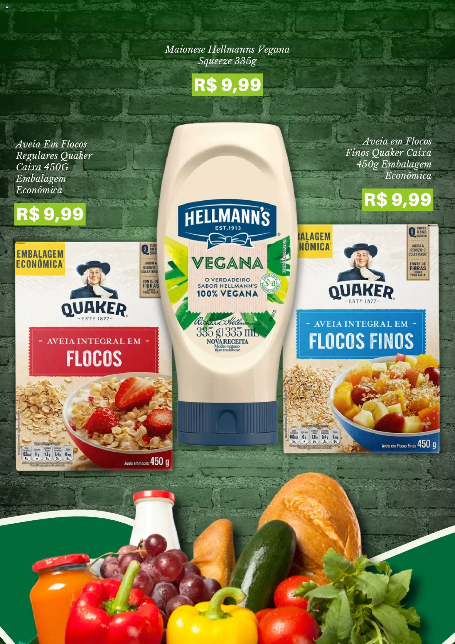 Pão de Açúcar Folheto - válido de 10/08/2026 | Página: 3 | Produtos: Caixa, Flocos, Aveia, Maionese