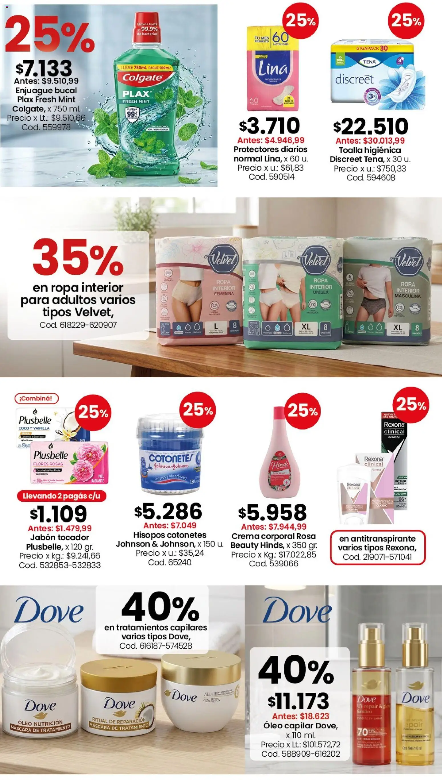 Coto - Perfumería y limpieza │ válido desde el 06/07/2026 | Página: 5 | Productos: Máscara, Jabón, Ropa interior, Protectores diarios