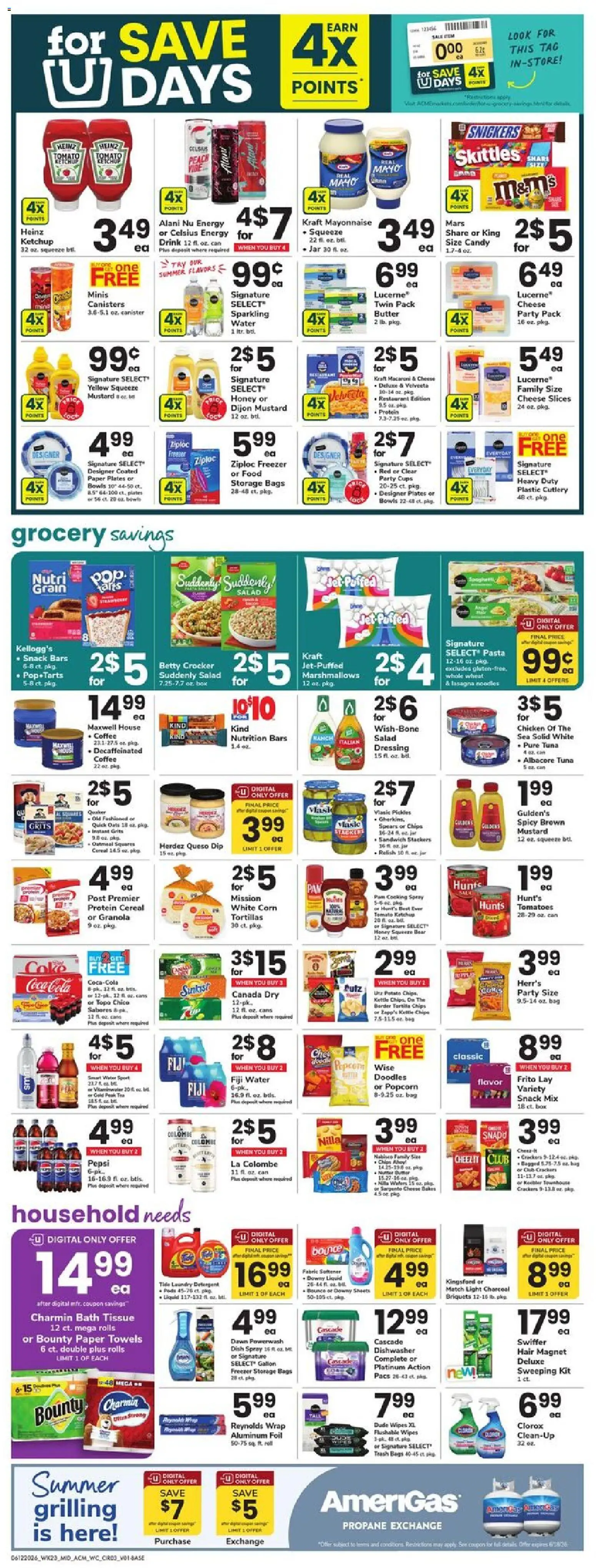Acme Weekly Ad - PA - valid from 12.06.2026 | Page: 3 | Products: Ketchup, Salad, Water, Freezer