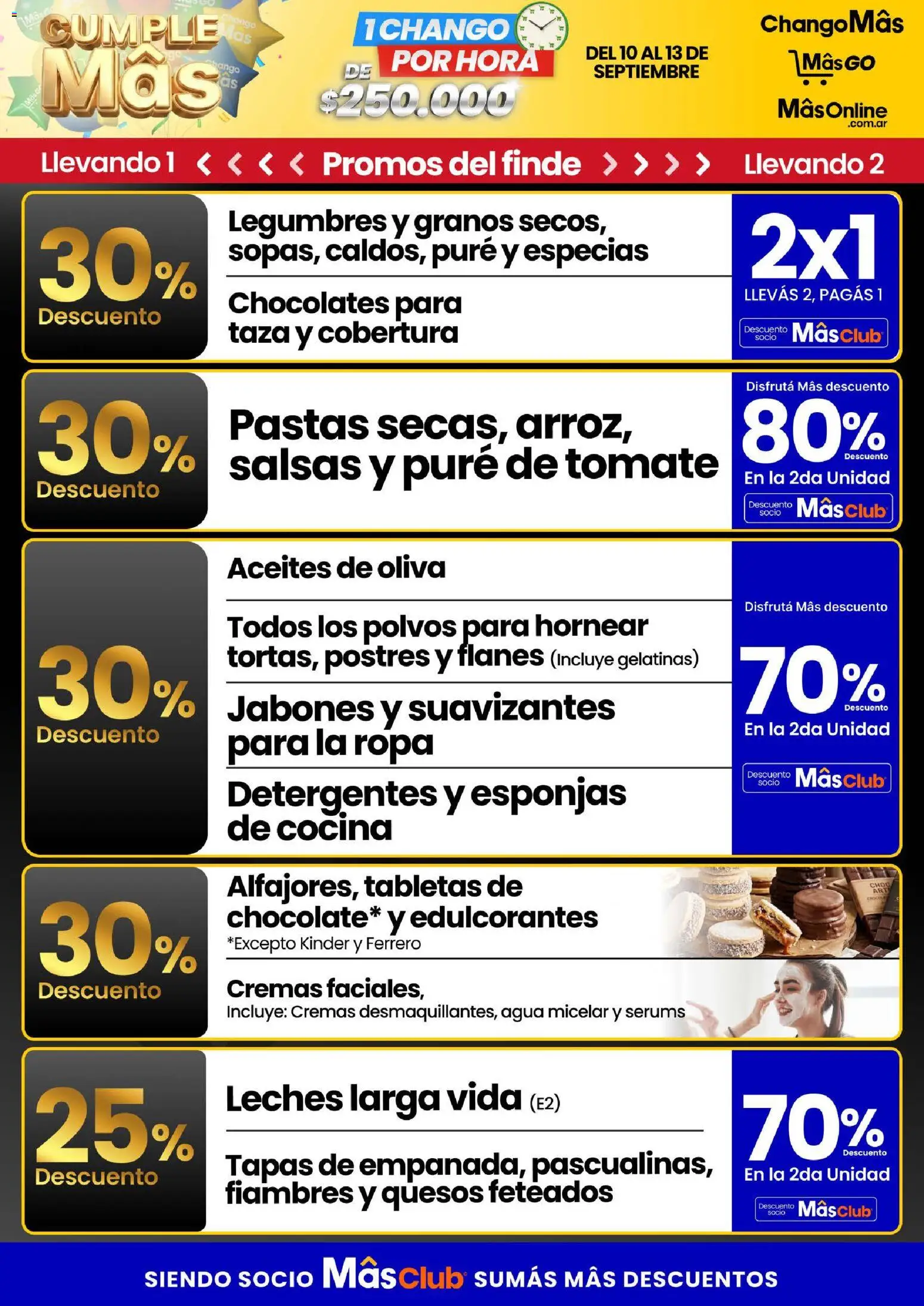 Changomas - Flash 10 Al 13 De Septiembre │ válido desde el 10/09/2026 | Página: 1 | Productos: Cocina, Legumbres, Esponjas, Puré