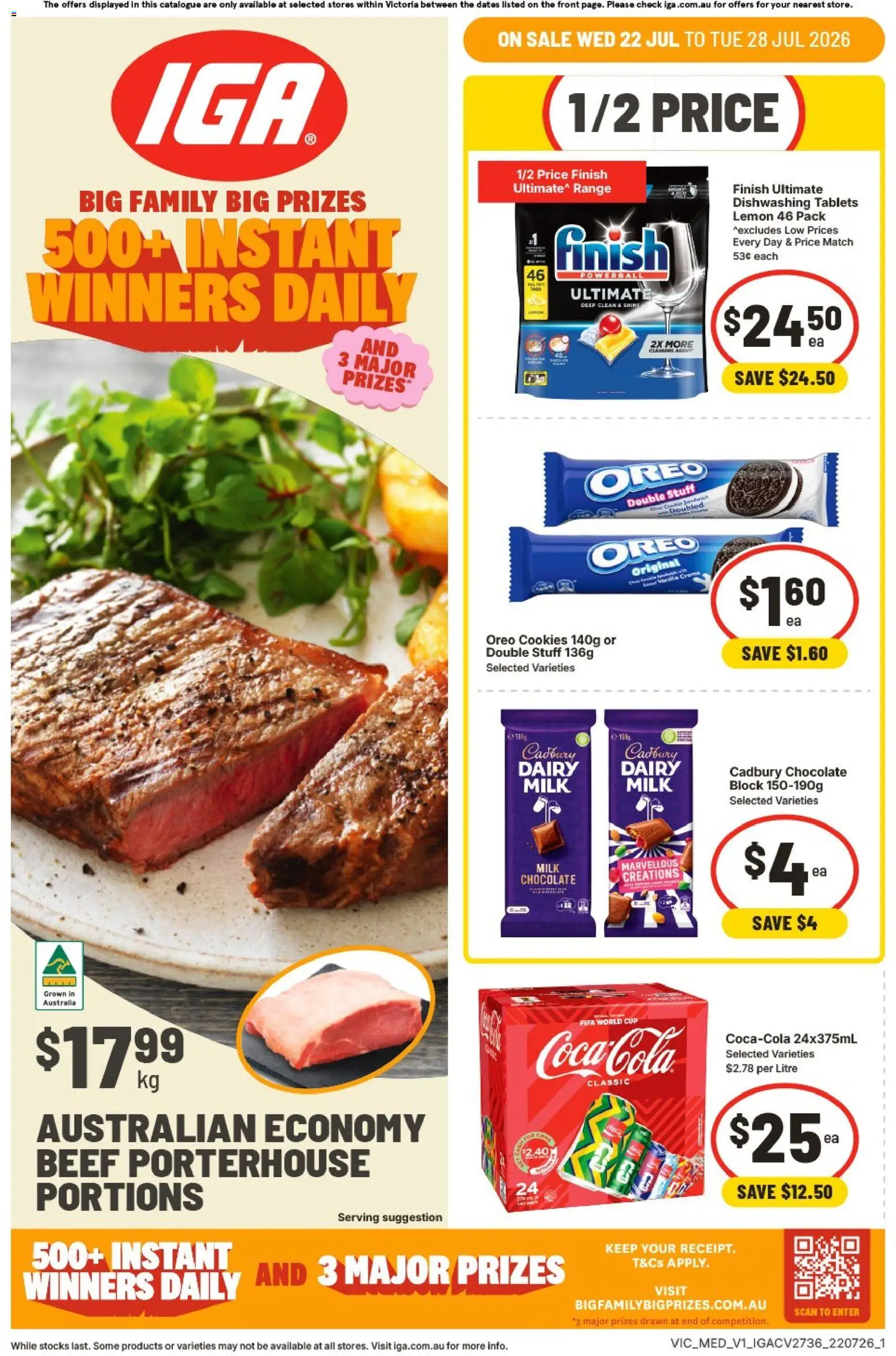 IGA catalogue - valid from 27/07/2026 | Page: 9 | Products: Milk, Dairy, Chocolate, Beef