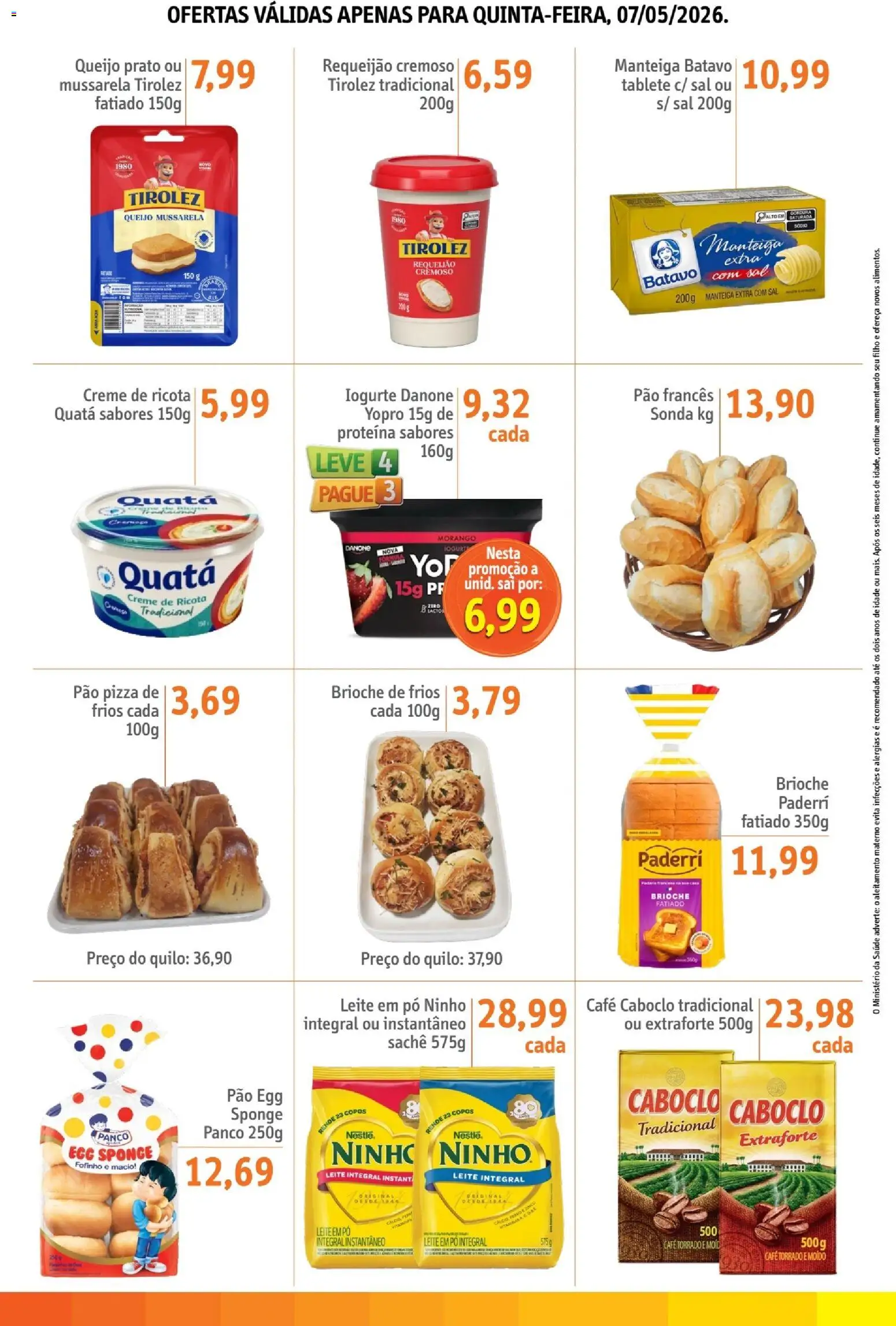 Sonda Folheto - válido de 07.05.2026 | Página: 2 | Produtos: Café, Copos, Sal, Leite em pó