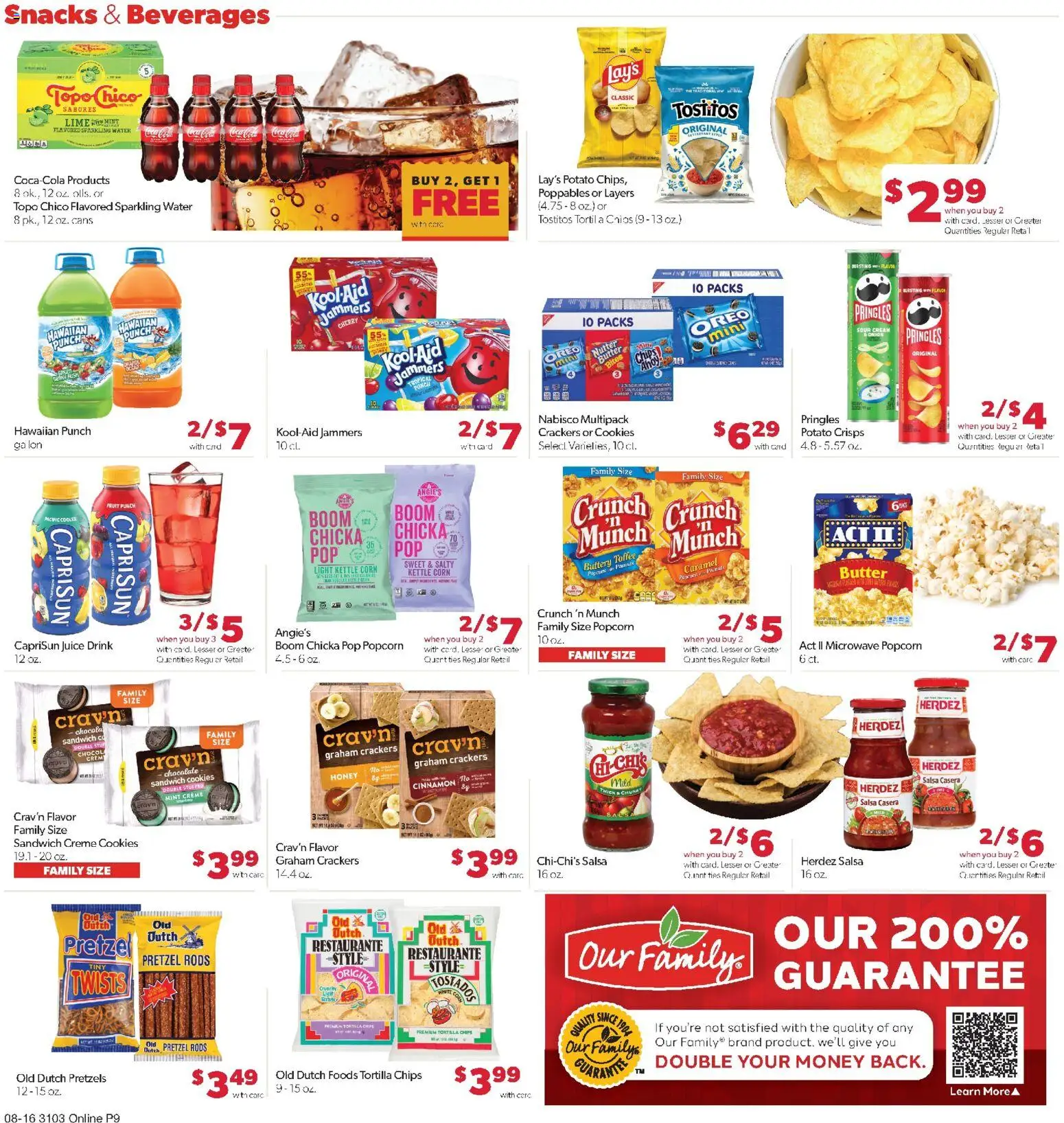 Family Fare Weekly Ad - ND - valid from 08/16/2026 | Page: 10 | Products: Crackers, Juice, Oreo, Cookies