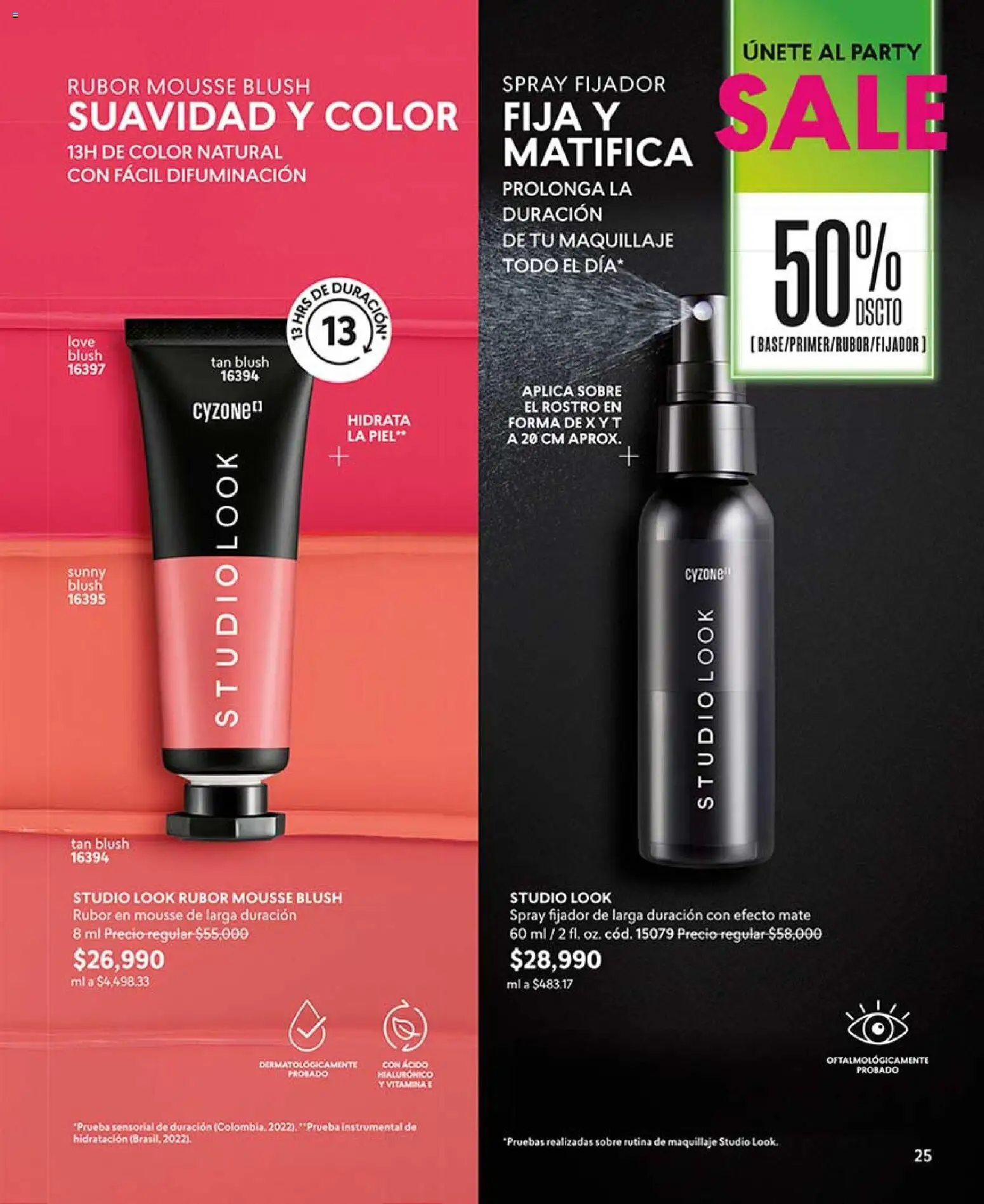 CyZone revista - valida desde el 17.07.2026 | Página: 25 | Productos: Rubor, Sobre, Maquillaje, Mousse