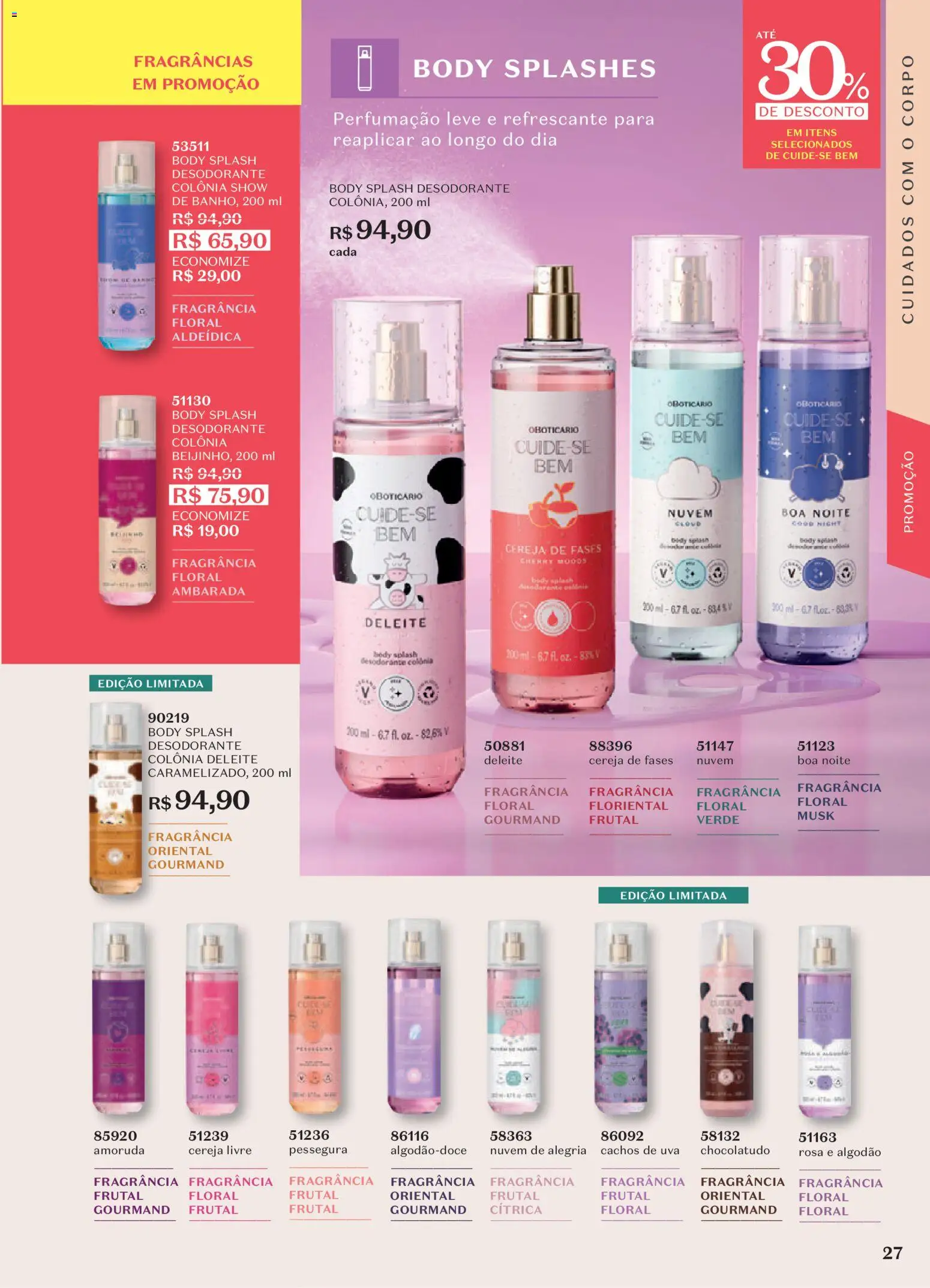 O Boticário Folheto - válido de 29/06/2026 | Página: 31 | Produtos: Cereja, Fragrância, Algodão, Body