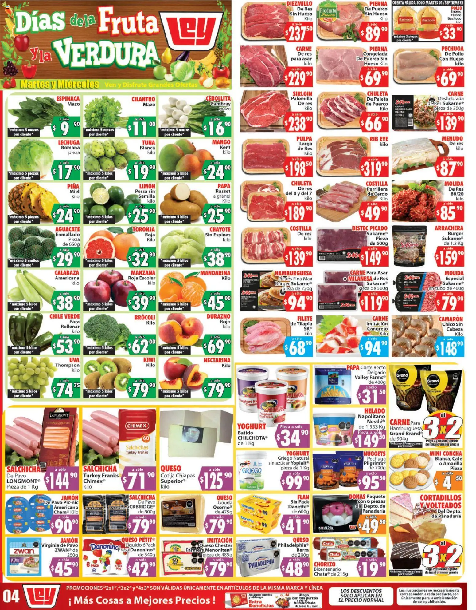 Nuevas ofertas de Casa Ley válidas en toda la República Mexicana desde el 01/09/2026. ¡Encuentra las mejores ofertas en Casa Ley folleto Autoservicio La Paz, BCS! | Página: 1