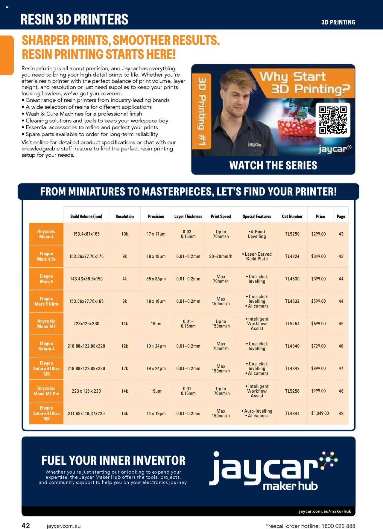 Jaycar catalogue - valid from 09/07/2025 | Page: 42 | Products: Watch, Printer, Camera, Tools