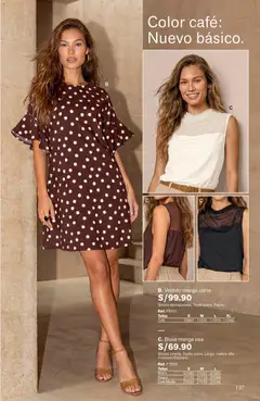 Vista previa de folleto Leonisa catálogo Leo - Campaña 9 de la Leonisa válido desde 04.06.2026 | Página: 137 | Productos: Café, Blusa, Vestido