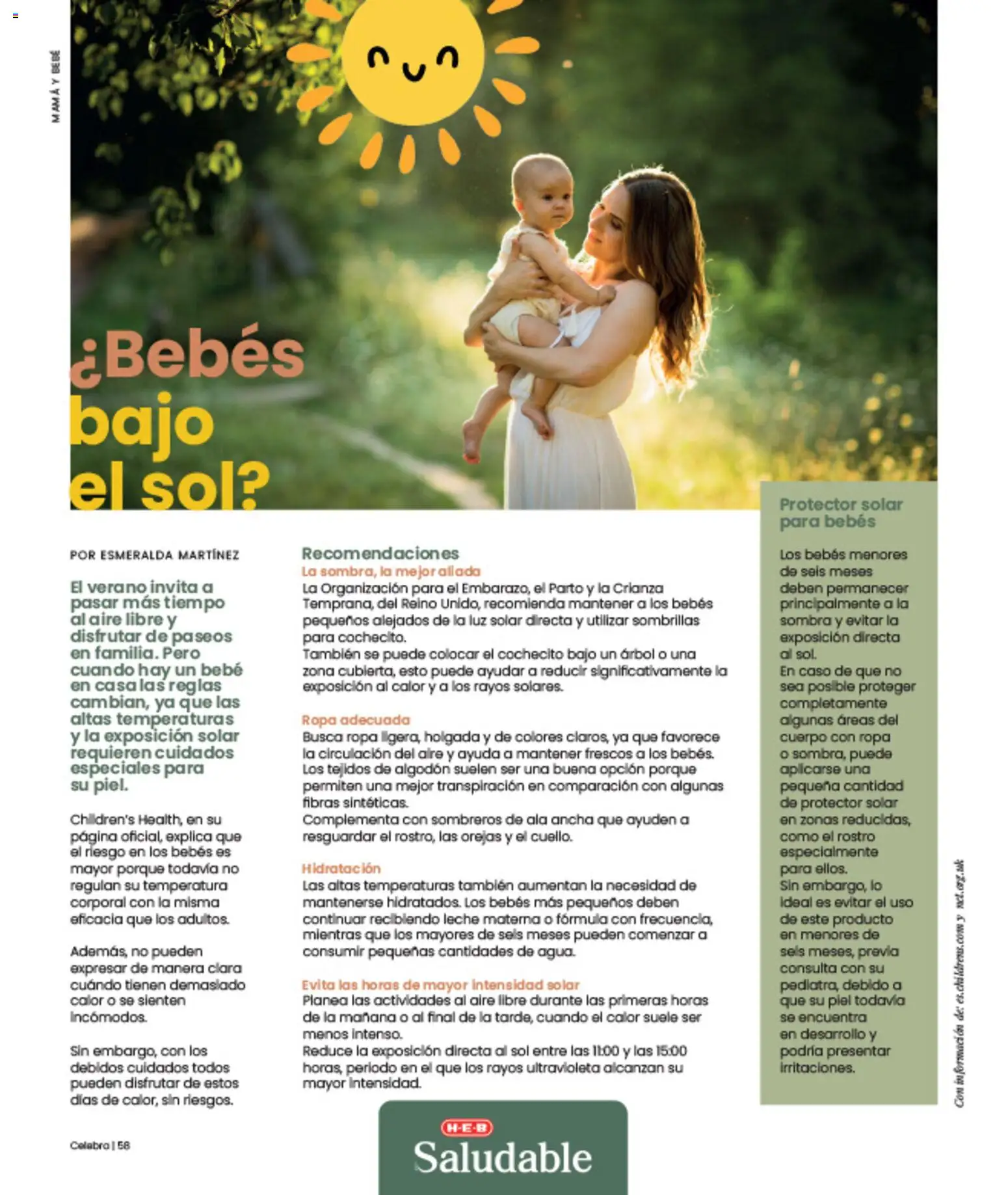 Nuevas ofertas de H-E-B válidas en toda la República Mexicana desde el 01/07/2026. ¡Encuentra las mejores ofertas en H-E-B folleto Celebra! | Página: 58 | Productos: Leche, Sombra, Algodón, Protector solar
