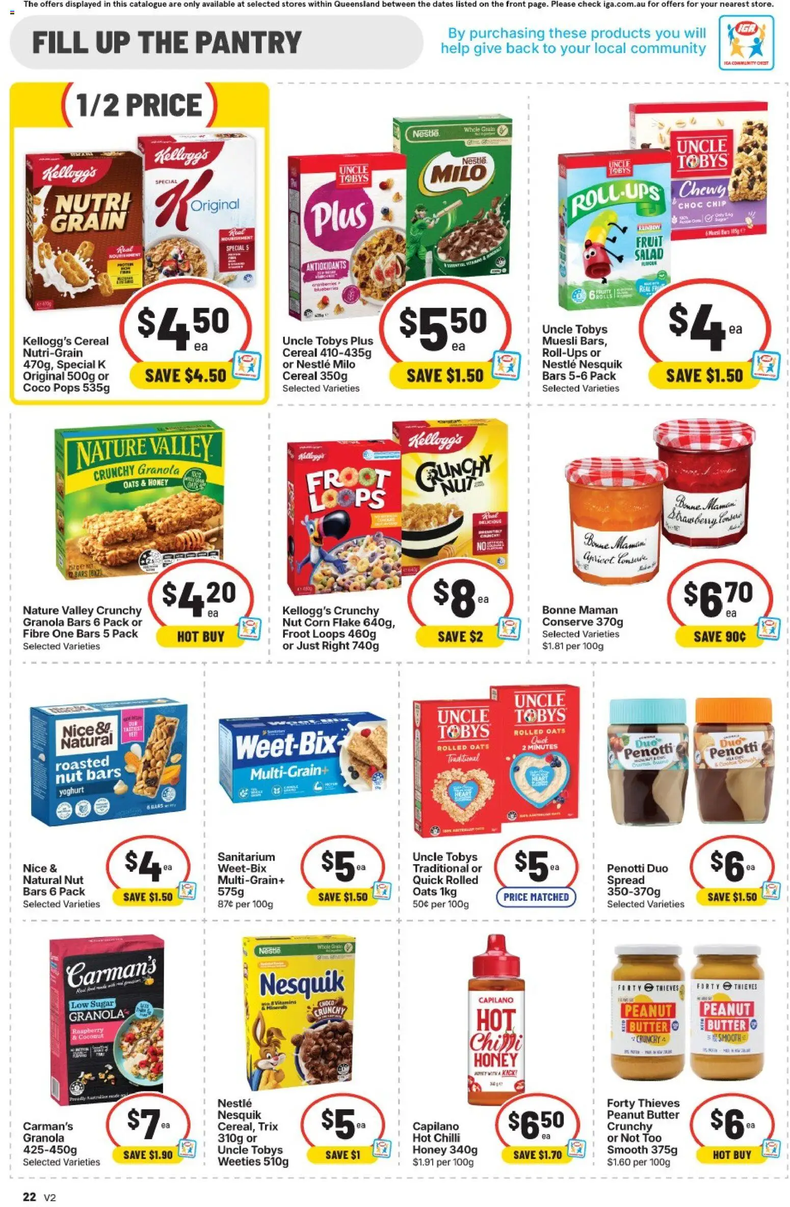 IGA catalogue - valid from 19/08/2026 | Page: 18 | Products: Corn, Honey, Cereal, Salad
