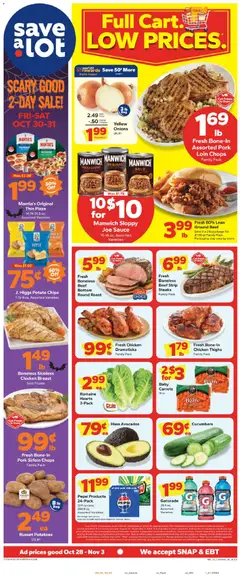 Preview of Save a Lot weekly ads valid from 10/28/2026
