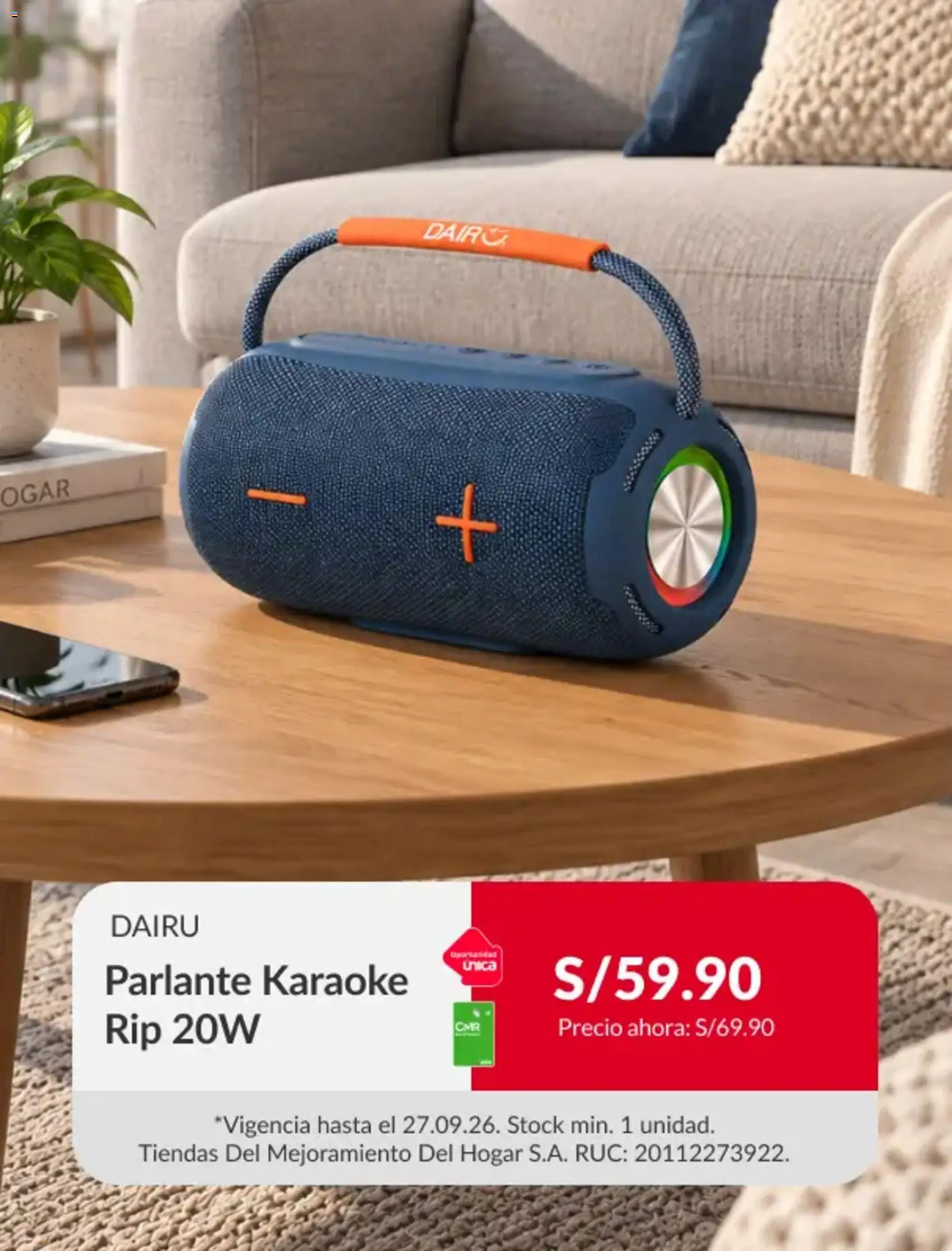 Catálogo Sodimac válido desde 22/09/2026 | Página: 2 | Productos: Parlante